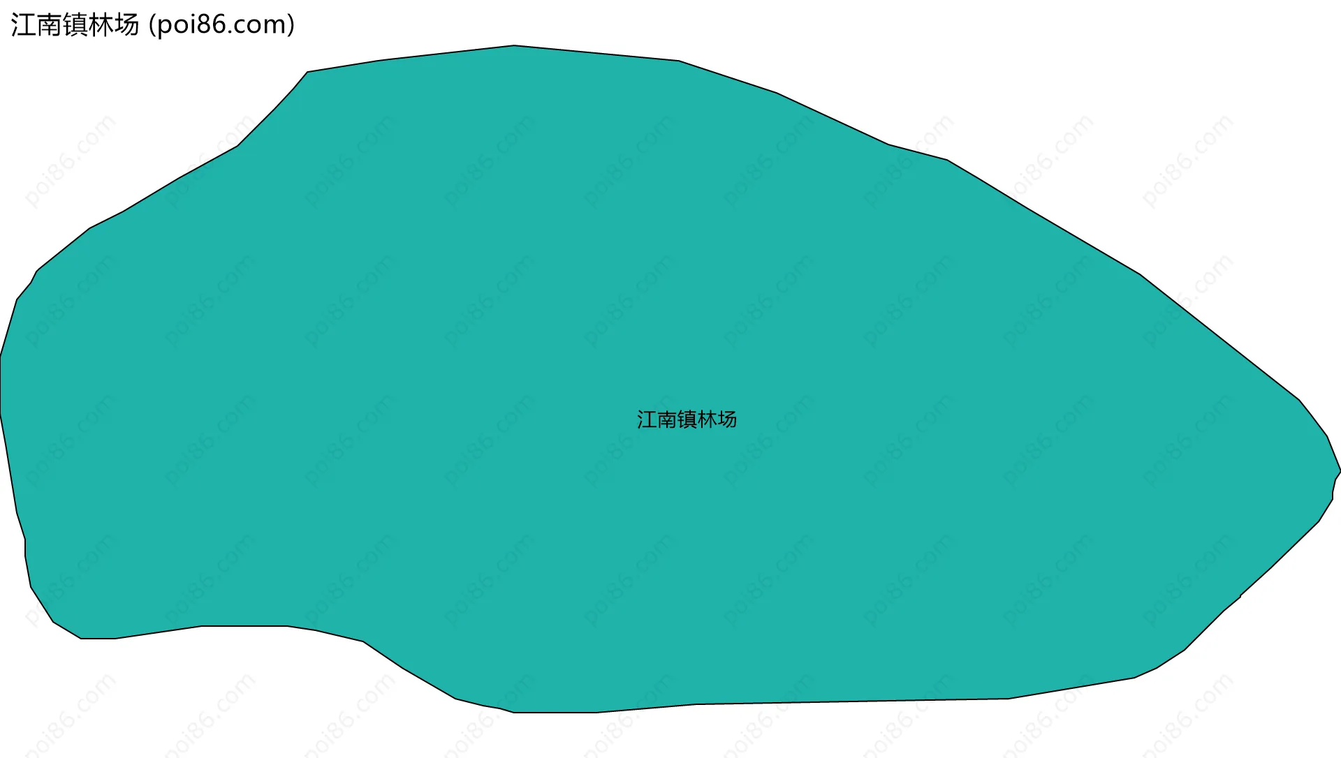 江南镇林场边界地图