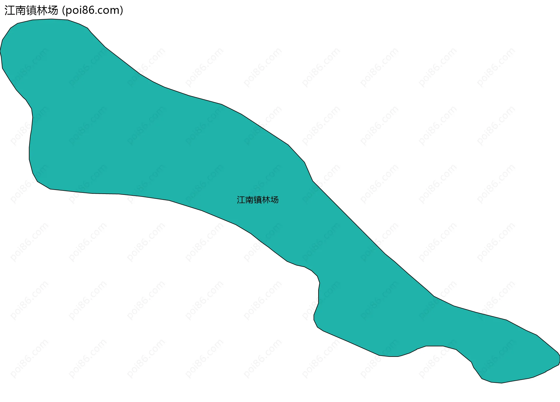 江南镇林场边界地图