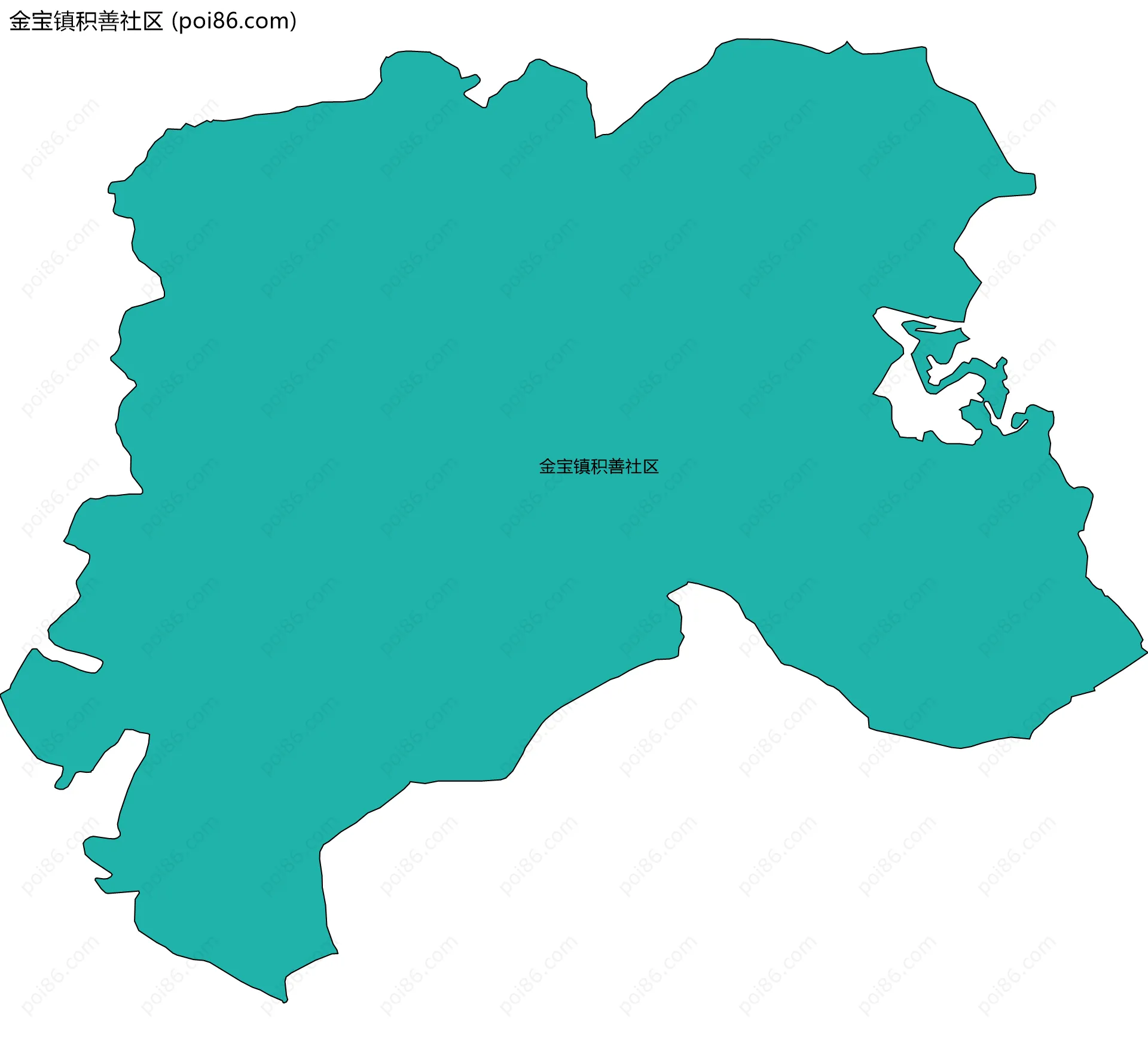 金宝镇积善社区边界地图