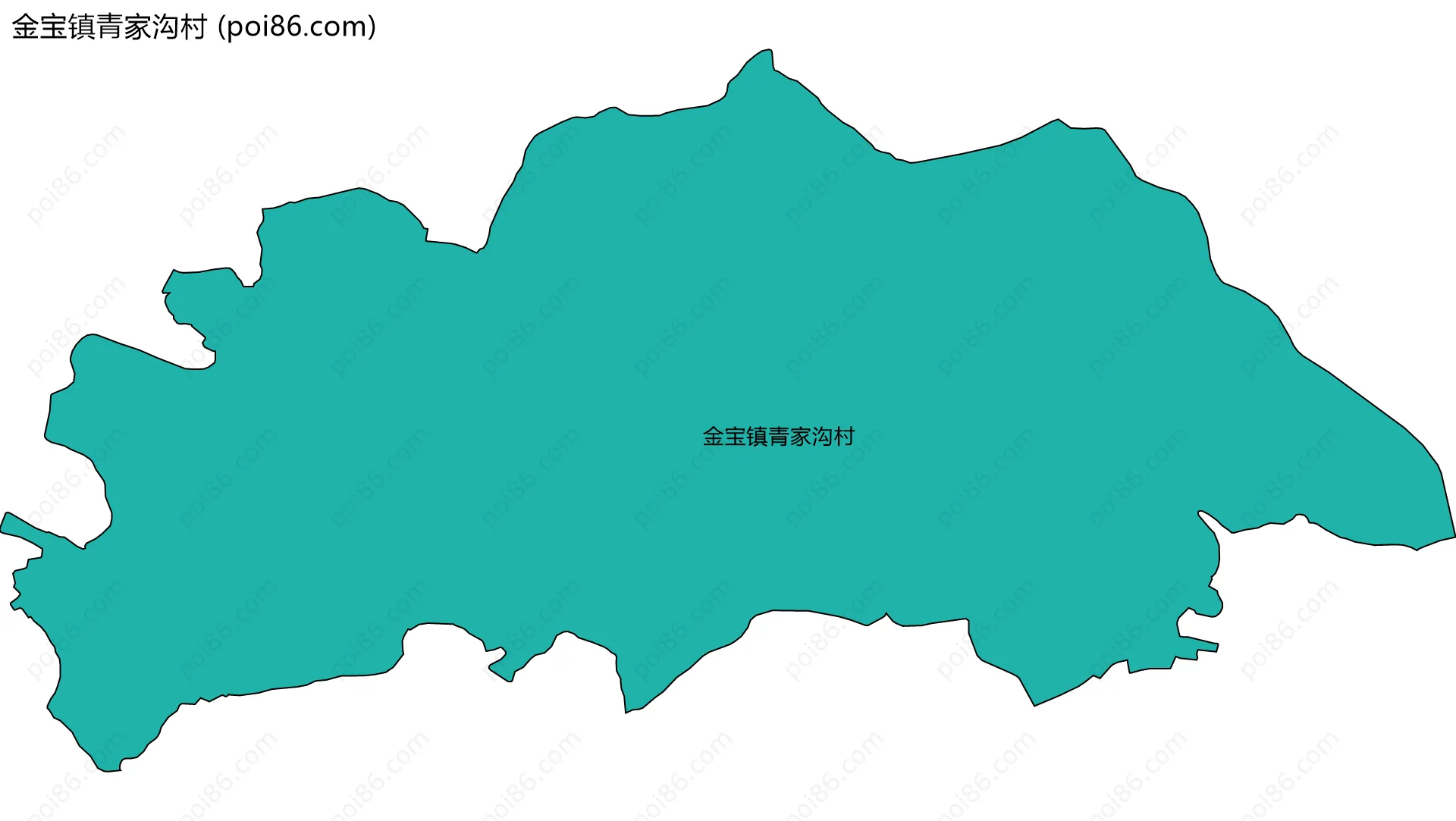 金宝镇青家沟村边界地图