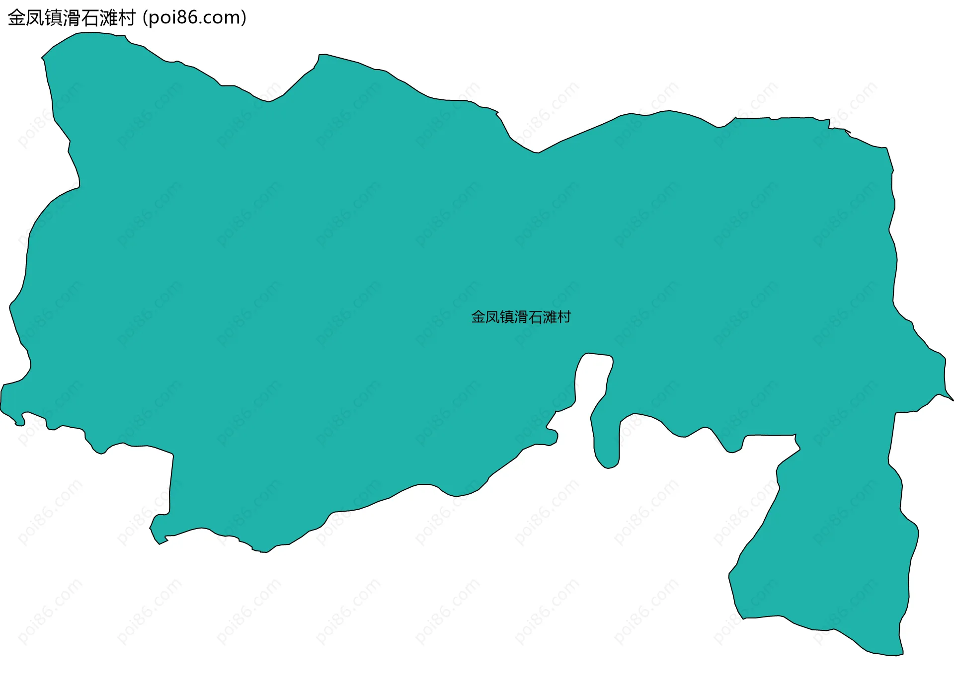 金凤镇滑石滩村边界地图