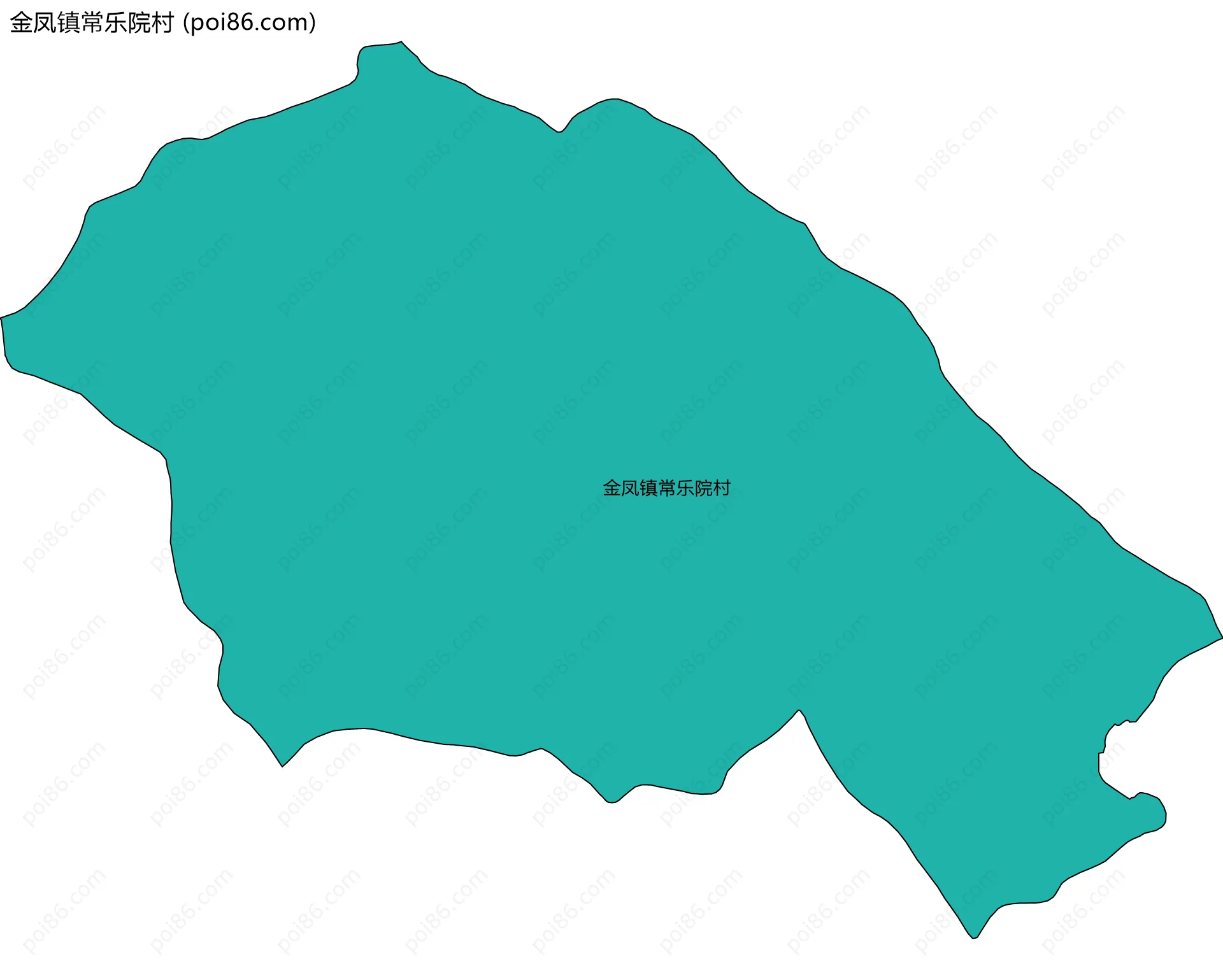 金凤镇常乐院村边界地图