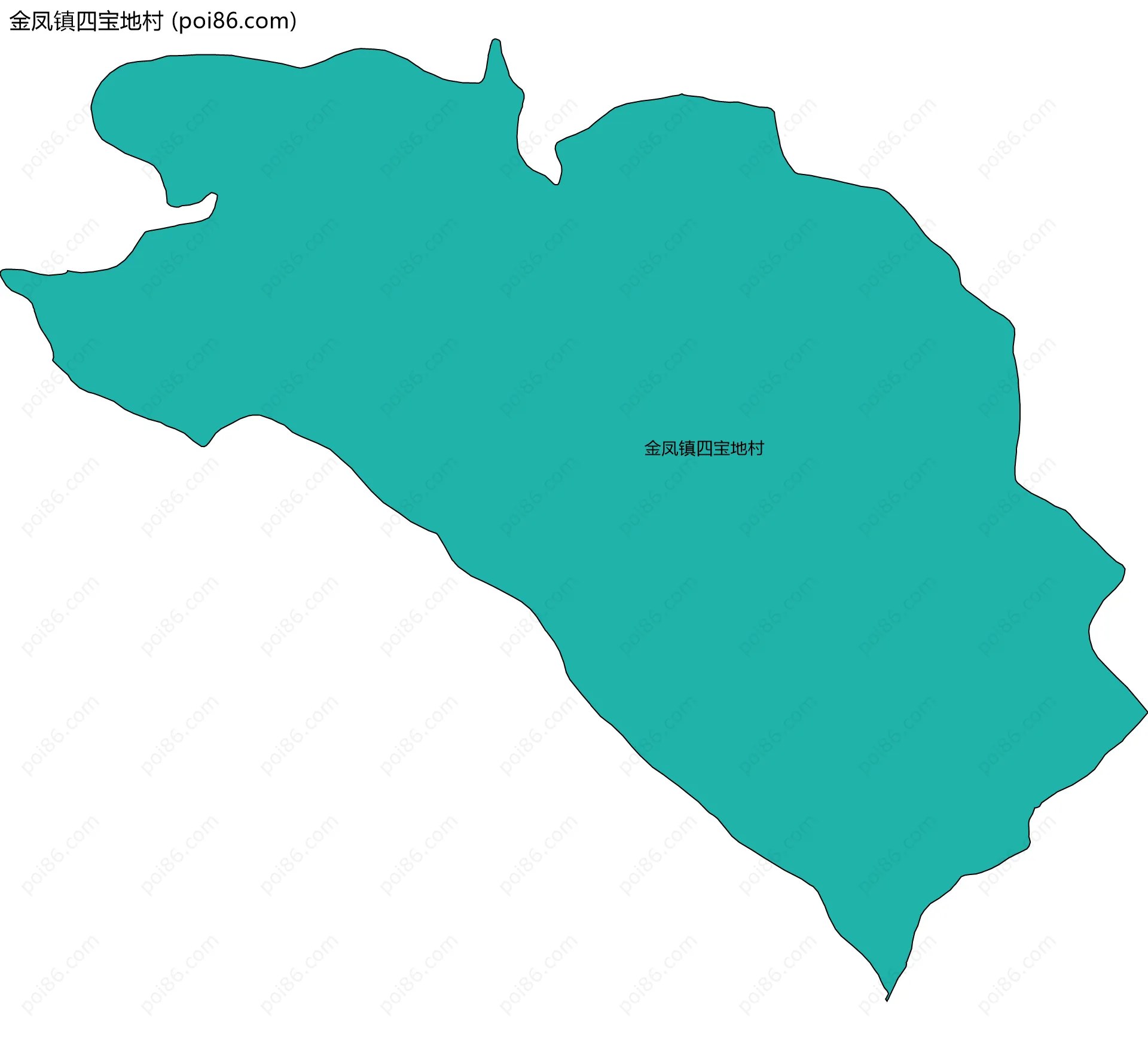 金凤镇四宝地村边界地图