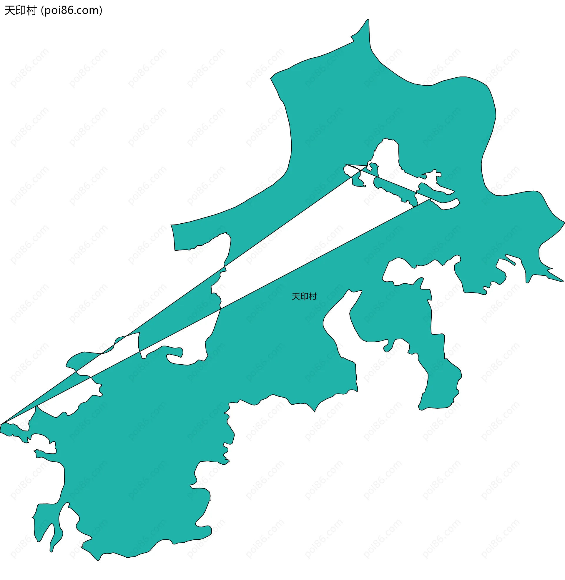 天印村边界地图