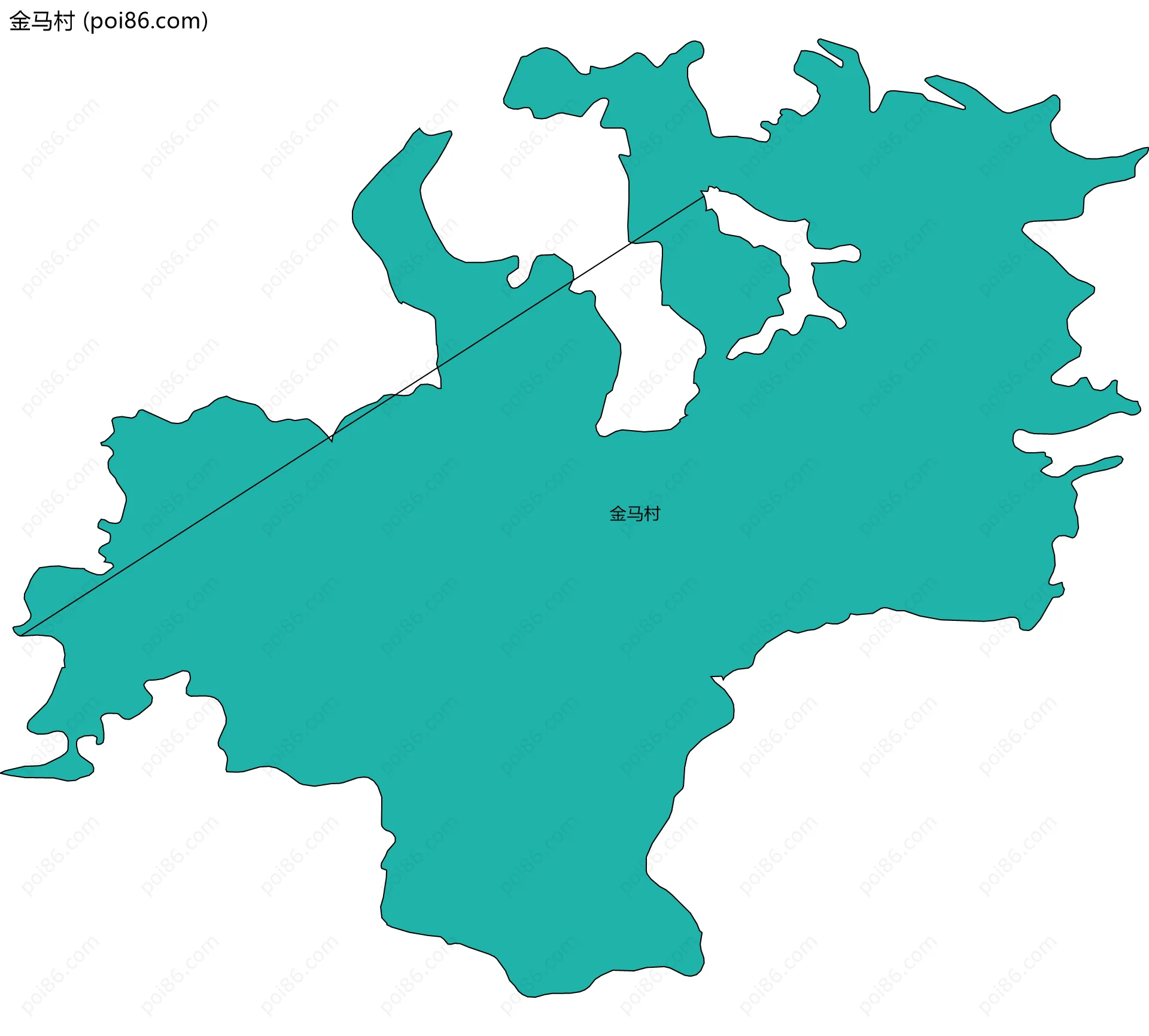 金马村边界地图