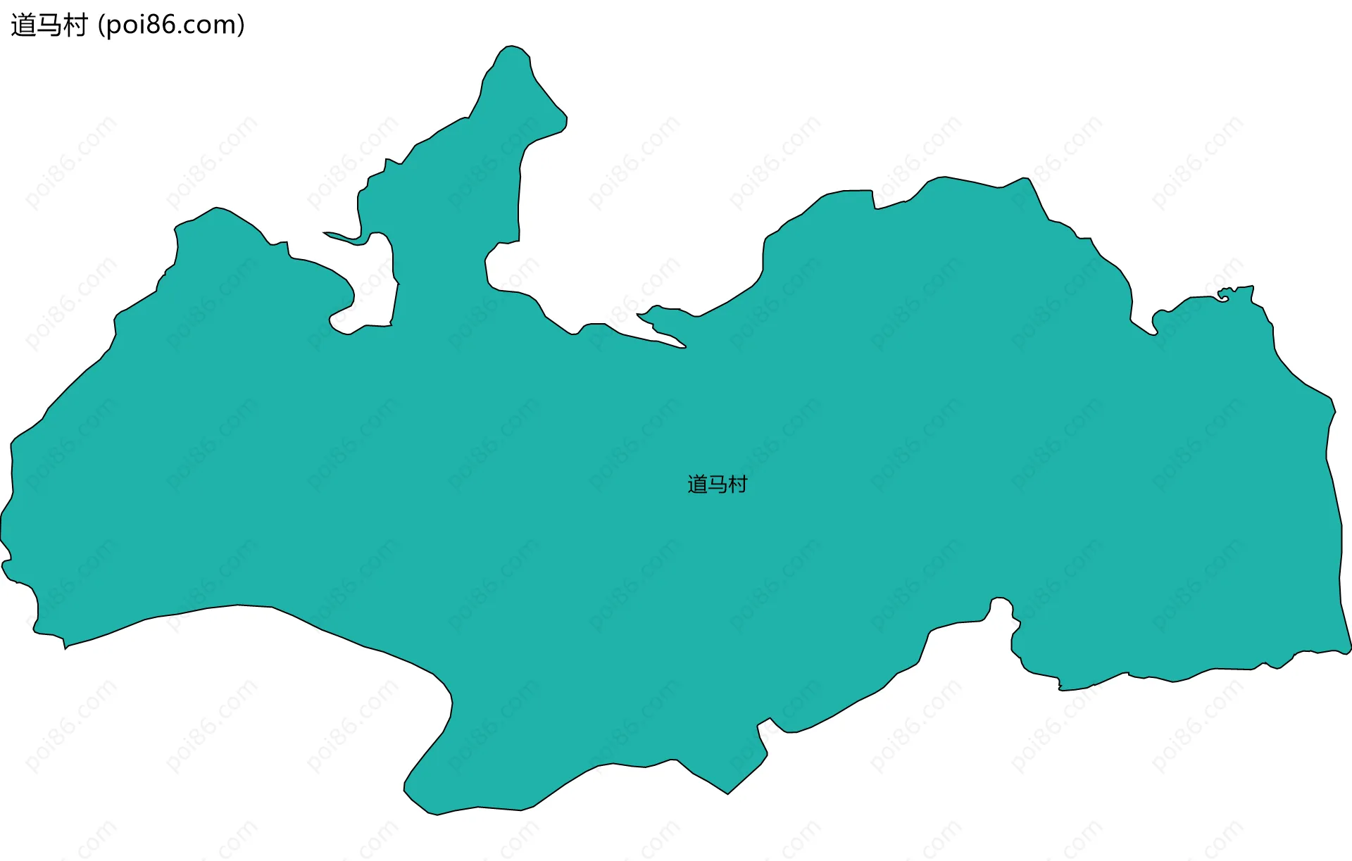 道马村边界地图