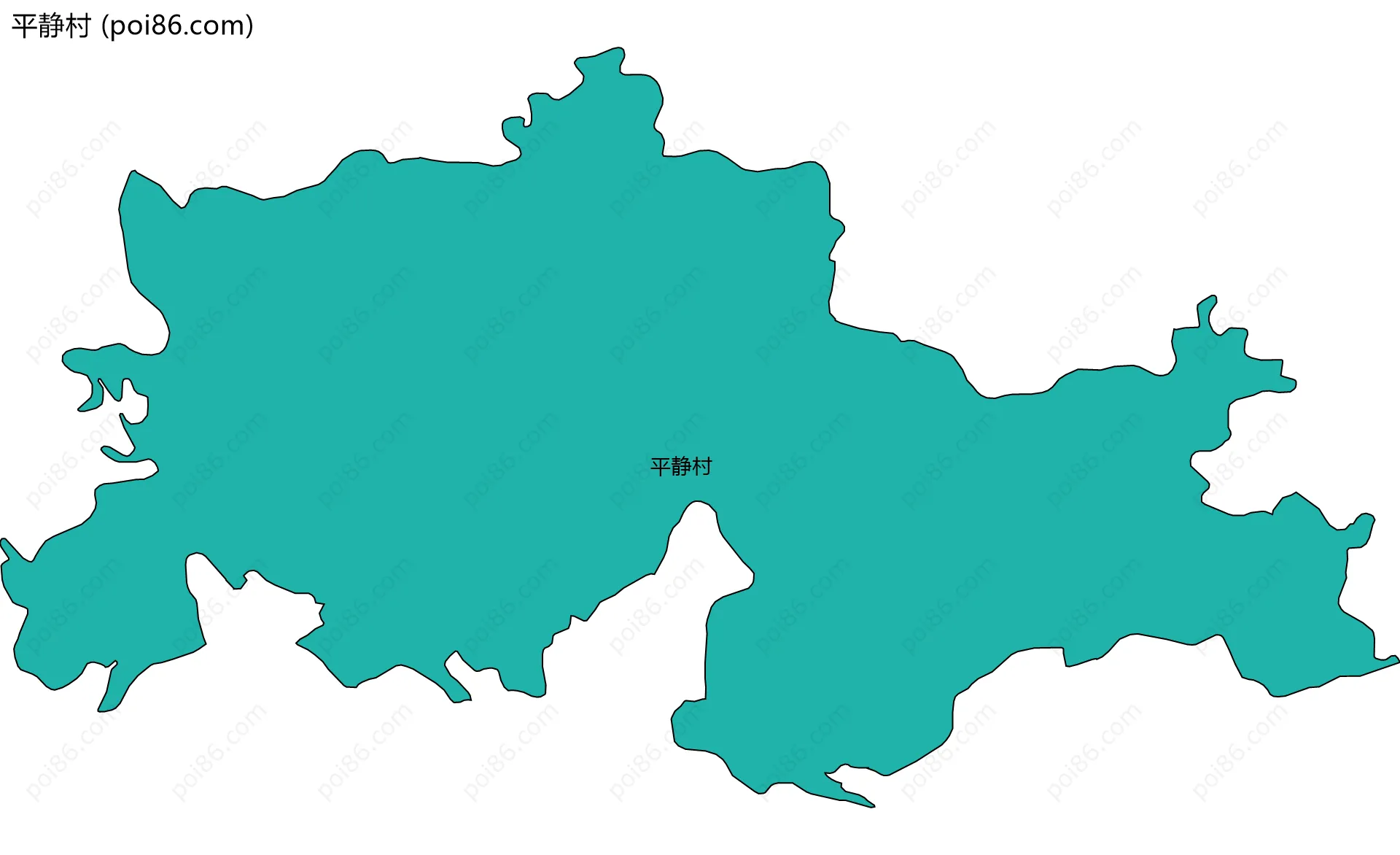 平静村边界地图