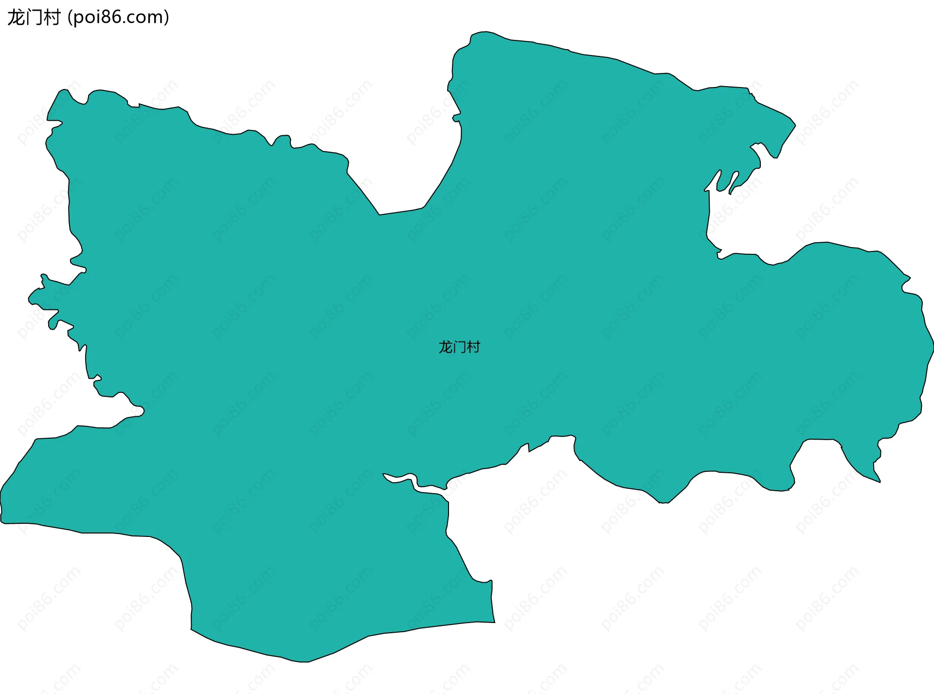 龙门村边界地图