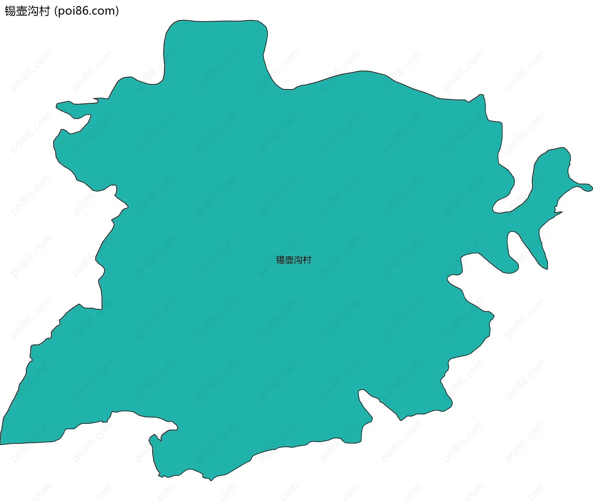 锡壶沟村边界地图