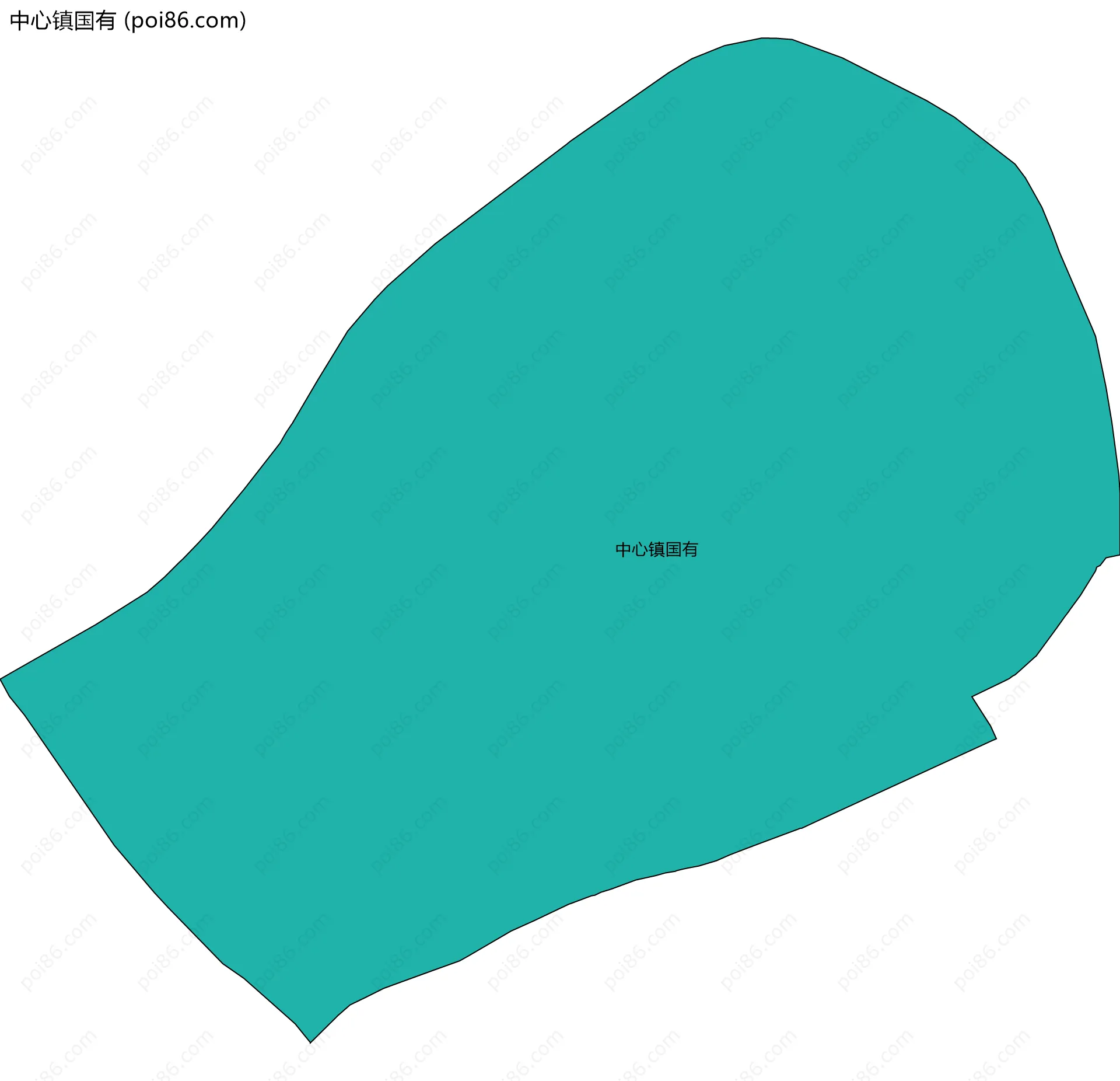 中心镇国有边界地图