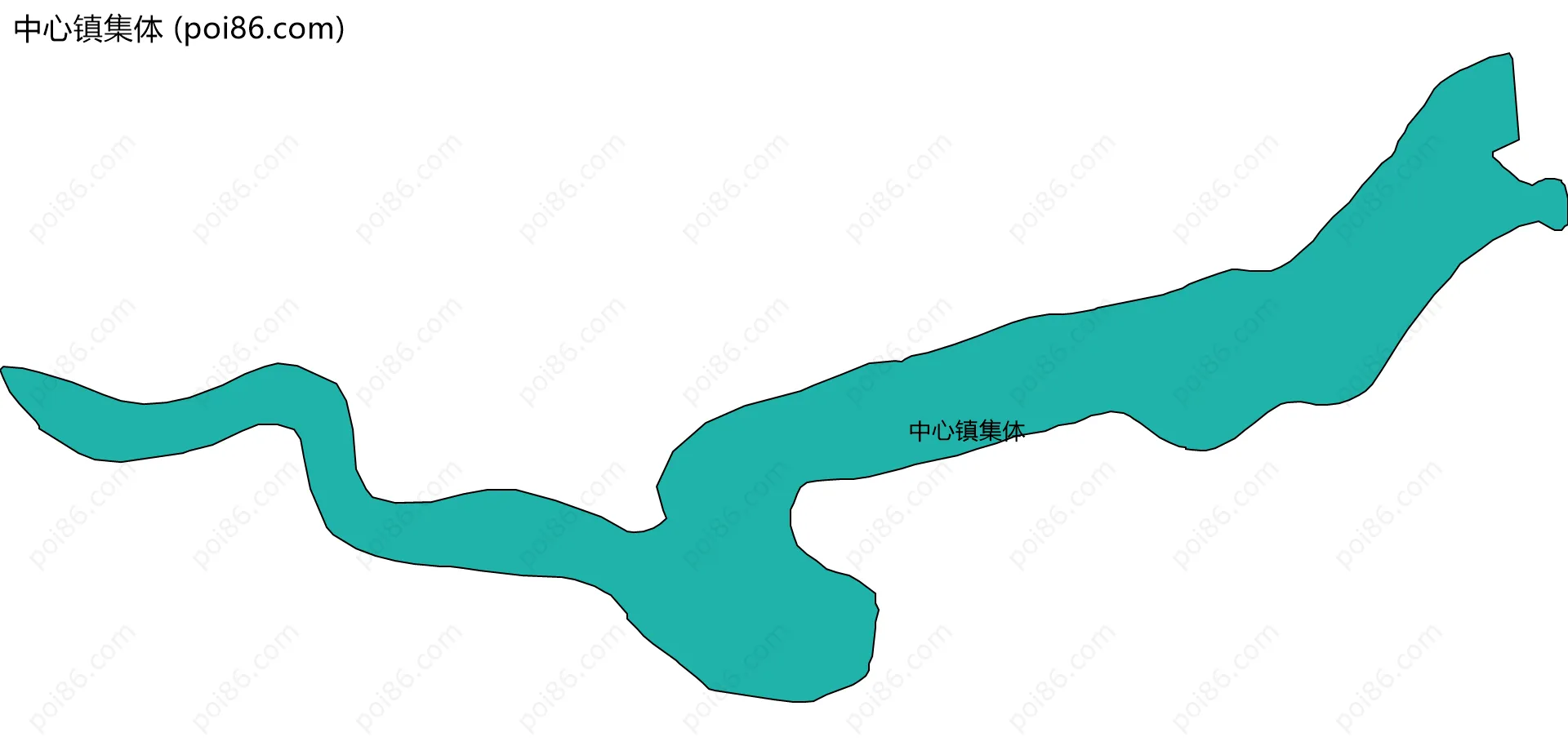 中心镇集体边界地图