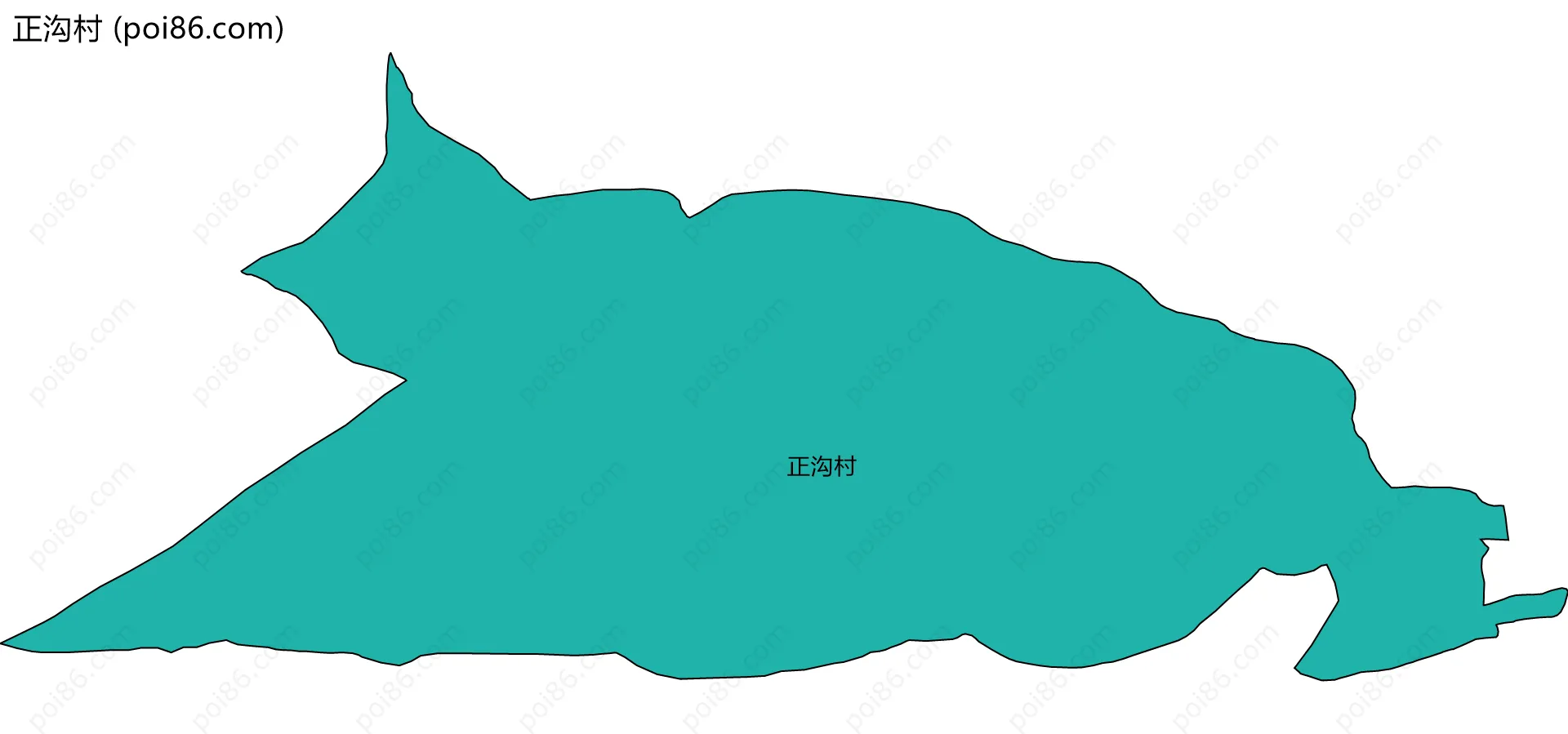 正沟村边界地图