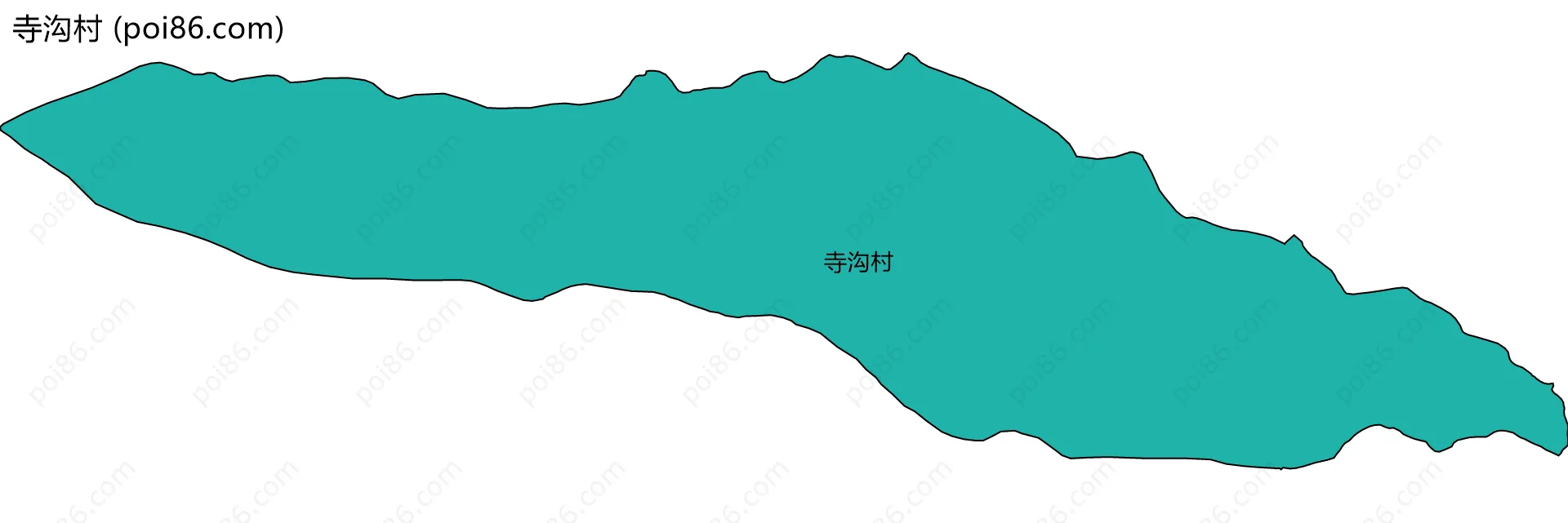 寺沟村边界地图
