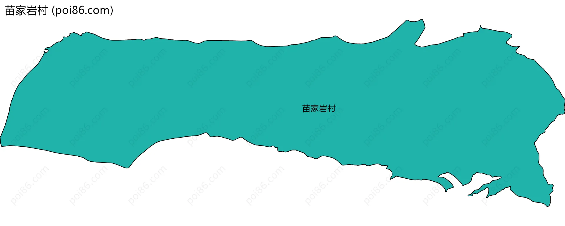 苗家岩村边界地图