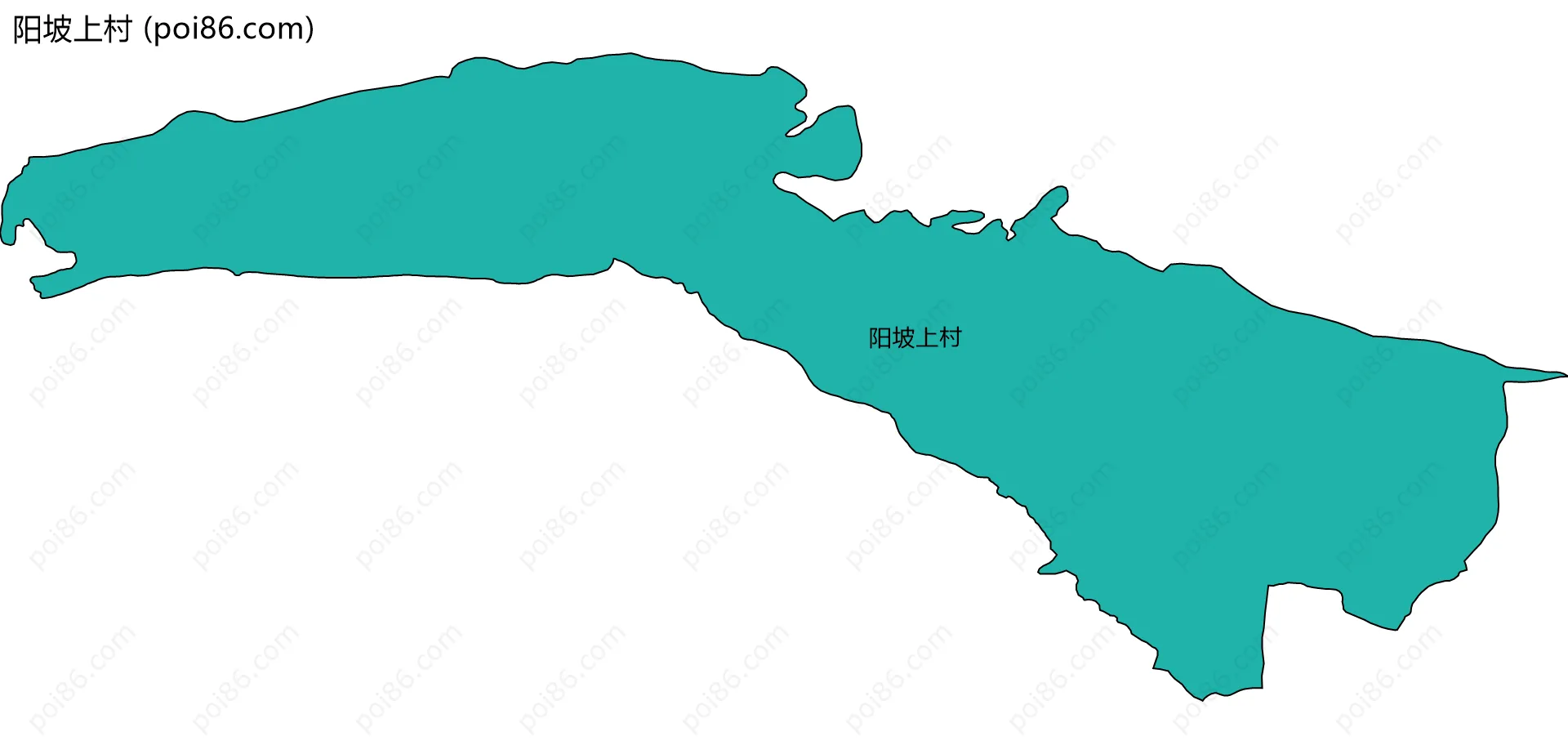 阳坡上村边界地图