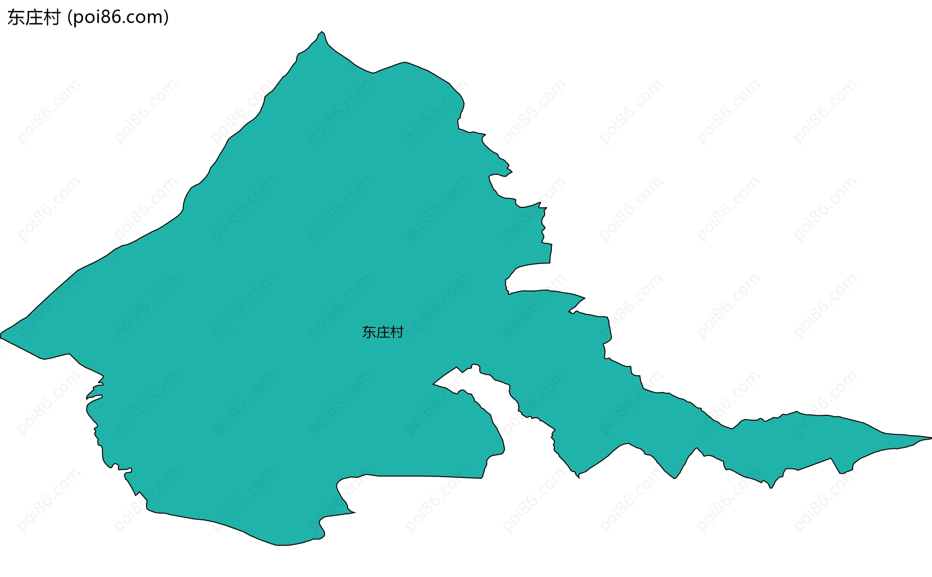 东庄村边界地图
