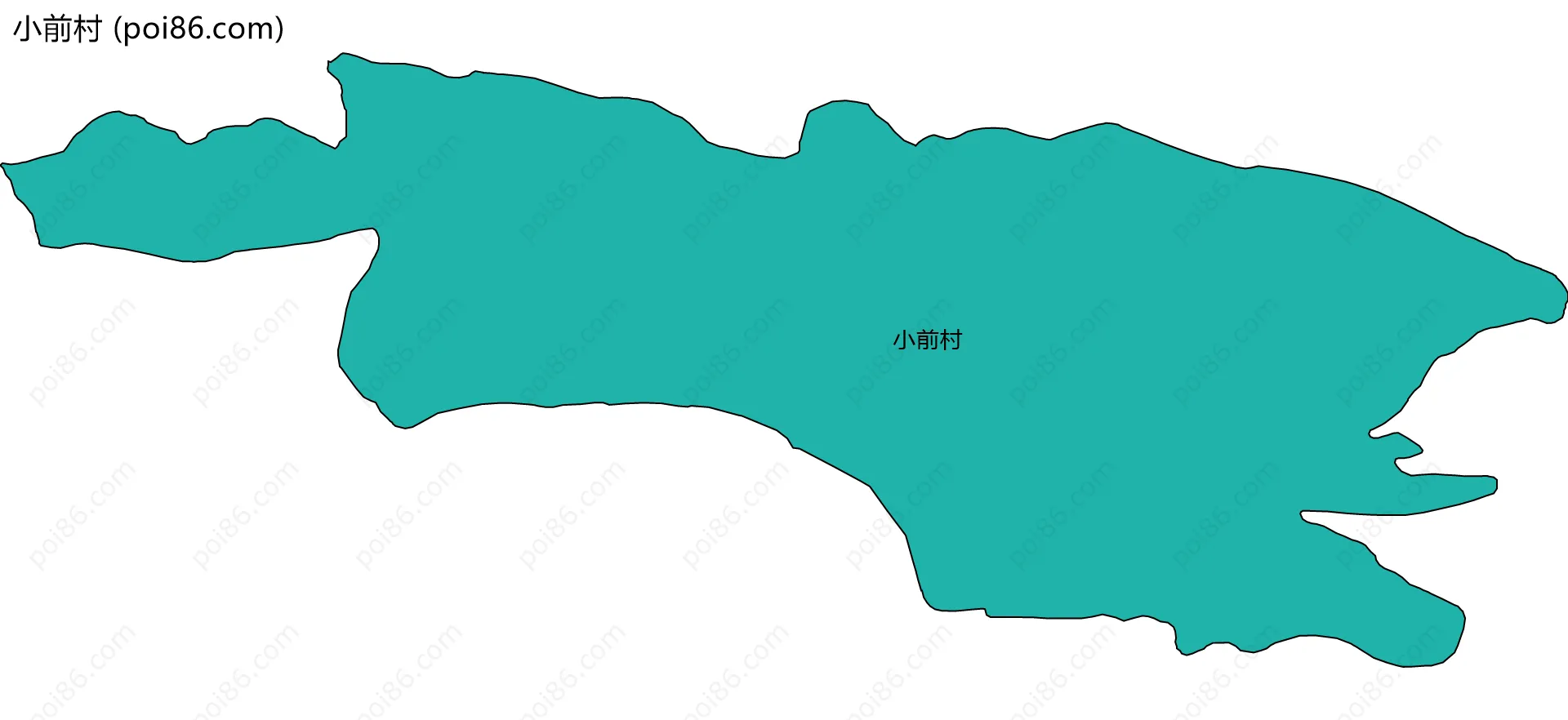 小前村边界地图