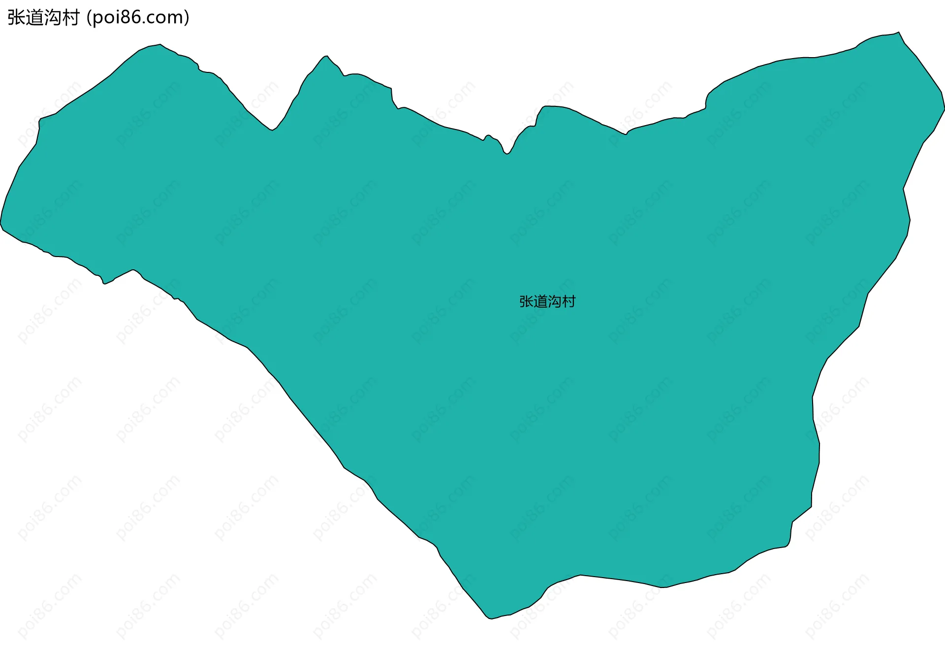 张道沟村边界地图