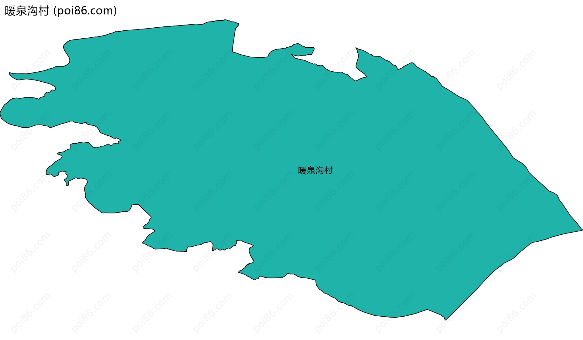 暖泉沟村边界地图