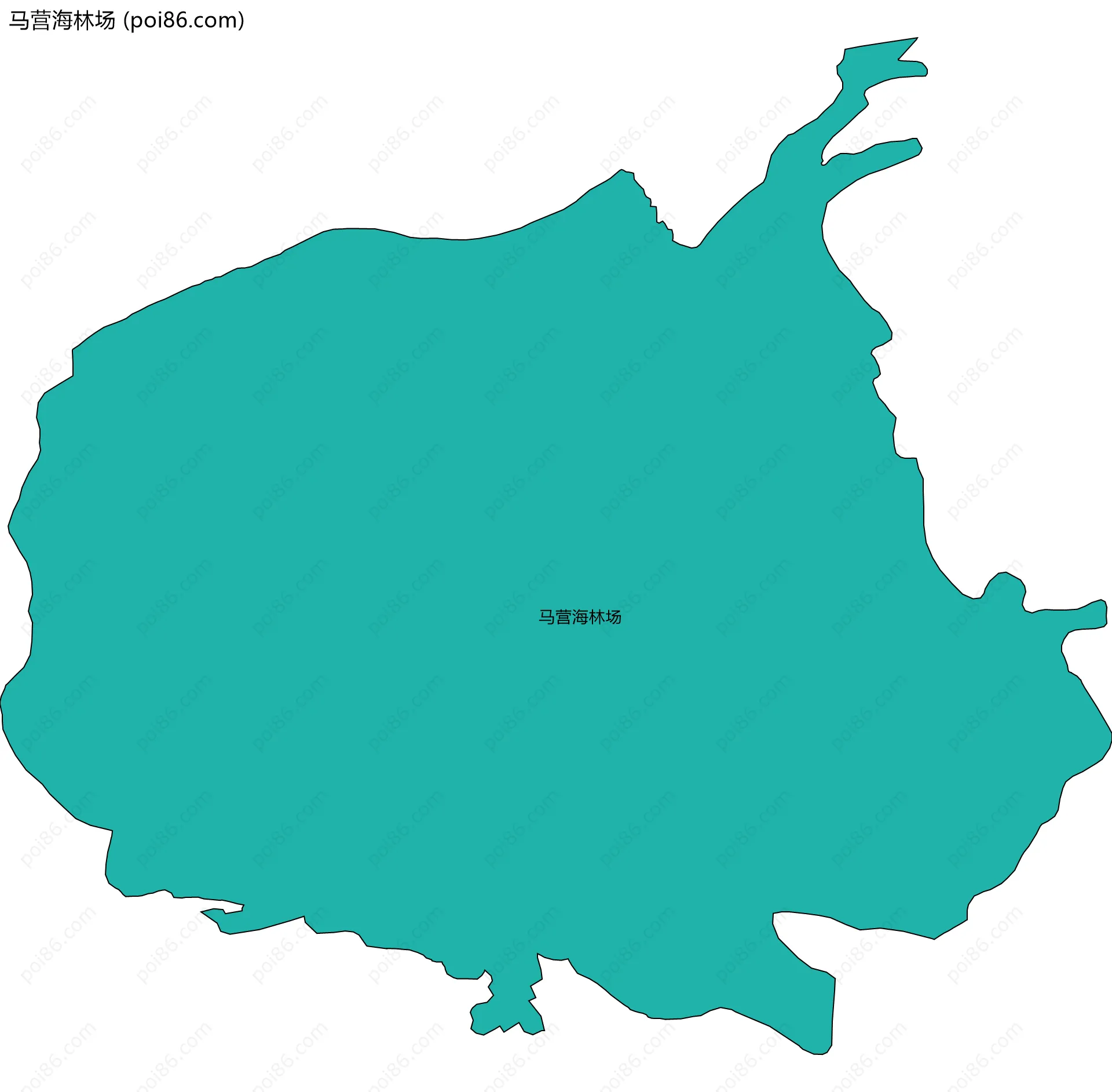 马营海林场边界地图