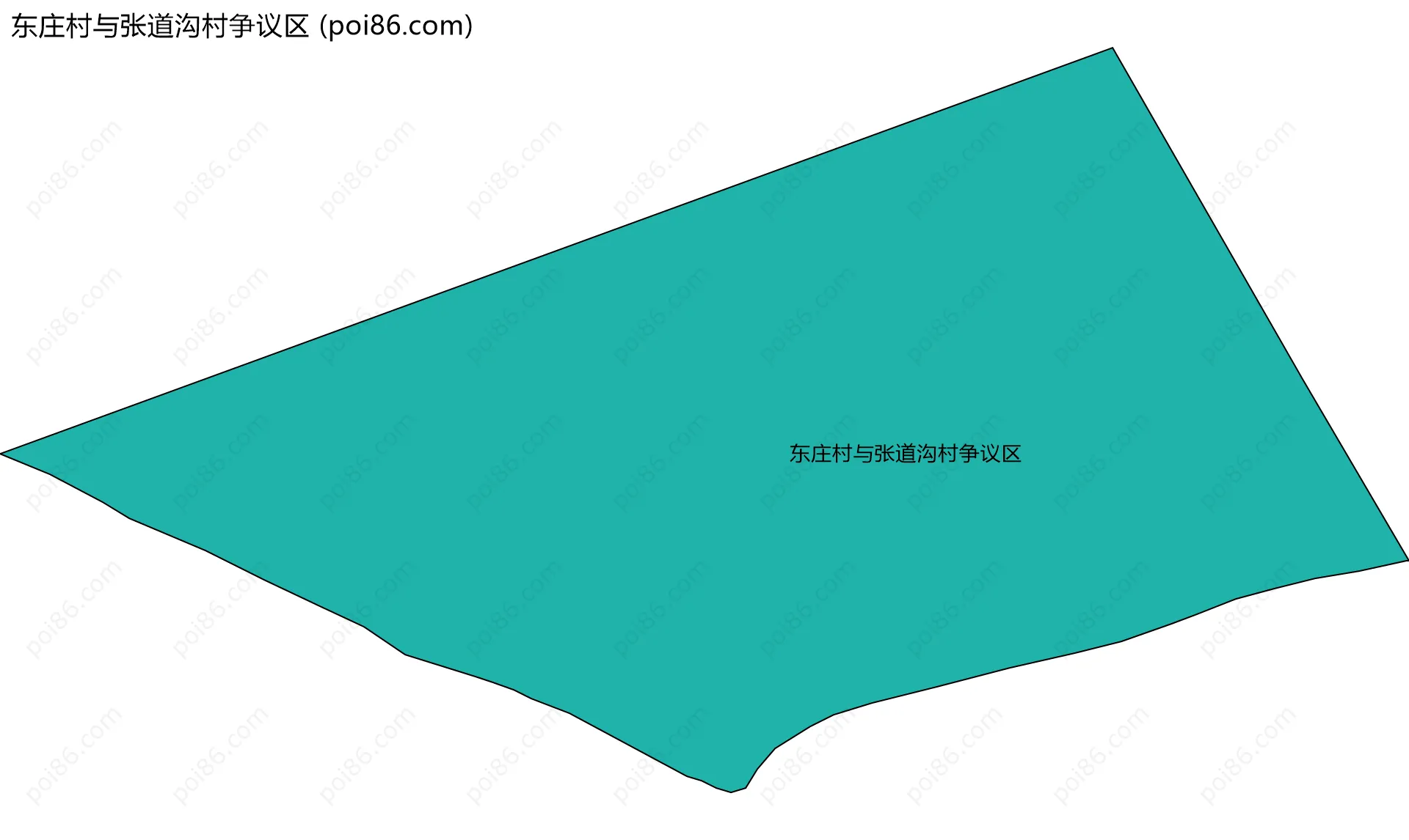 东庄村与张道沟村争议区边界地图