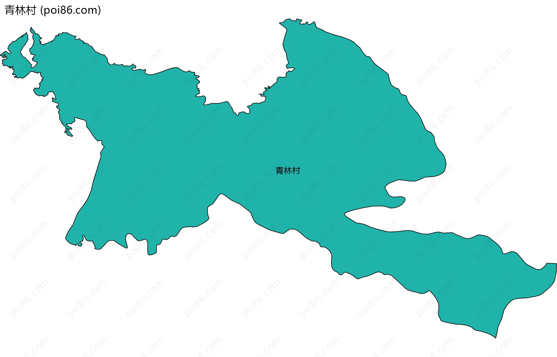 青林村边界地图