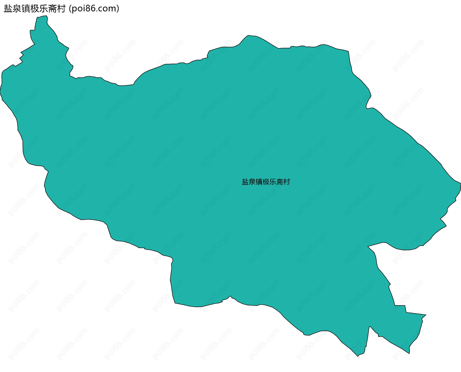 盐泉镇极乐斋村边界地图
