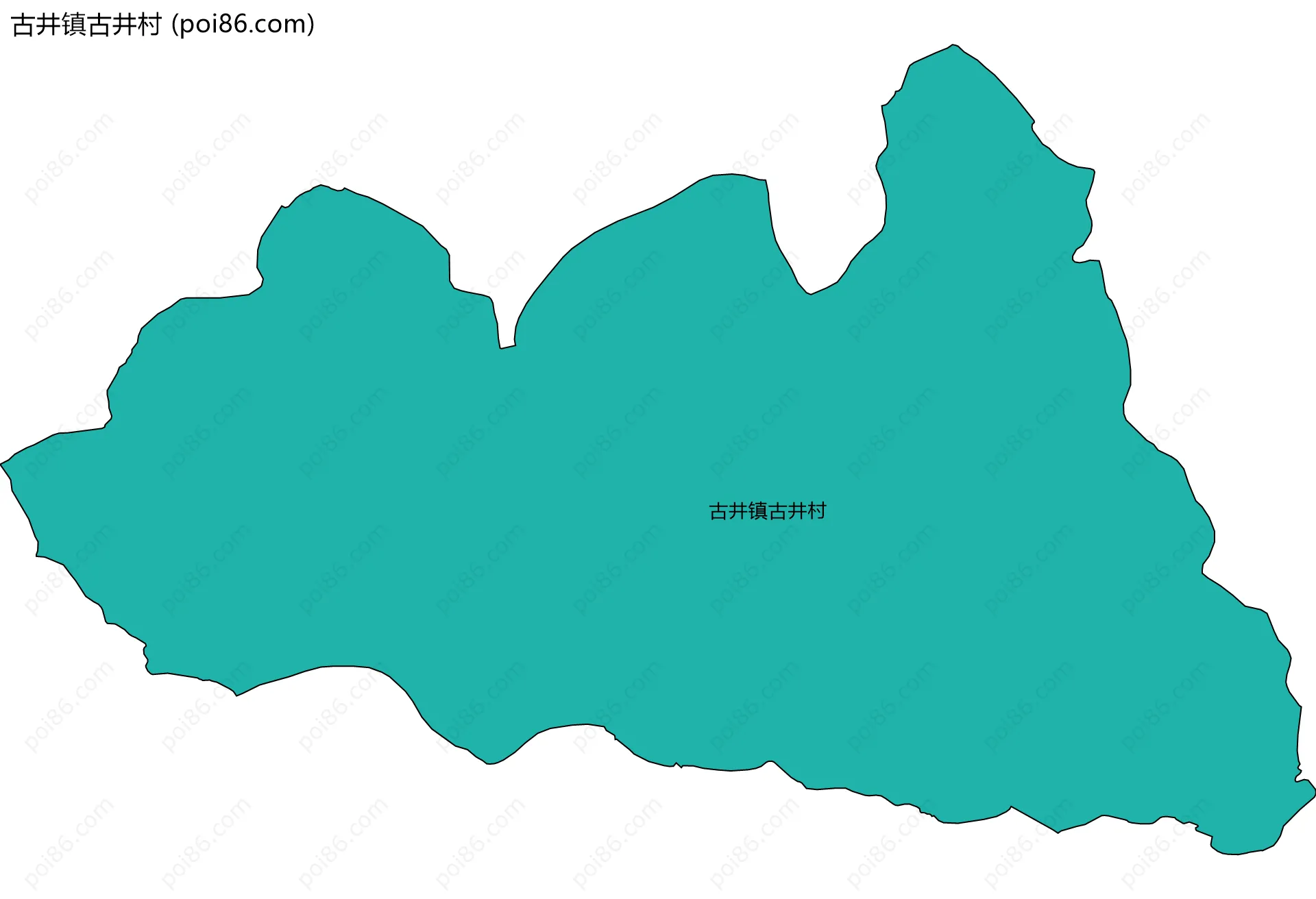 古井镇古井村边界地图