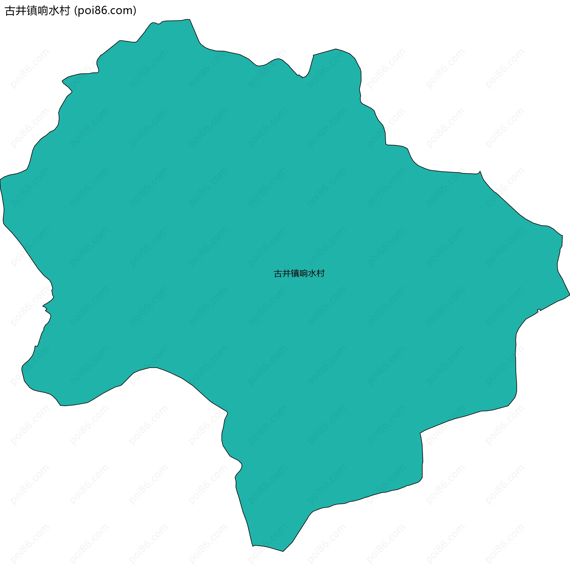 古井镇响水村边界地图