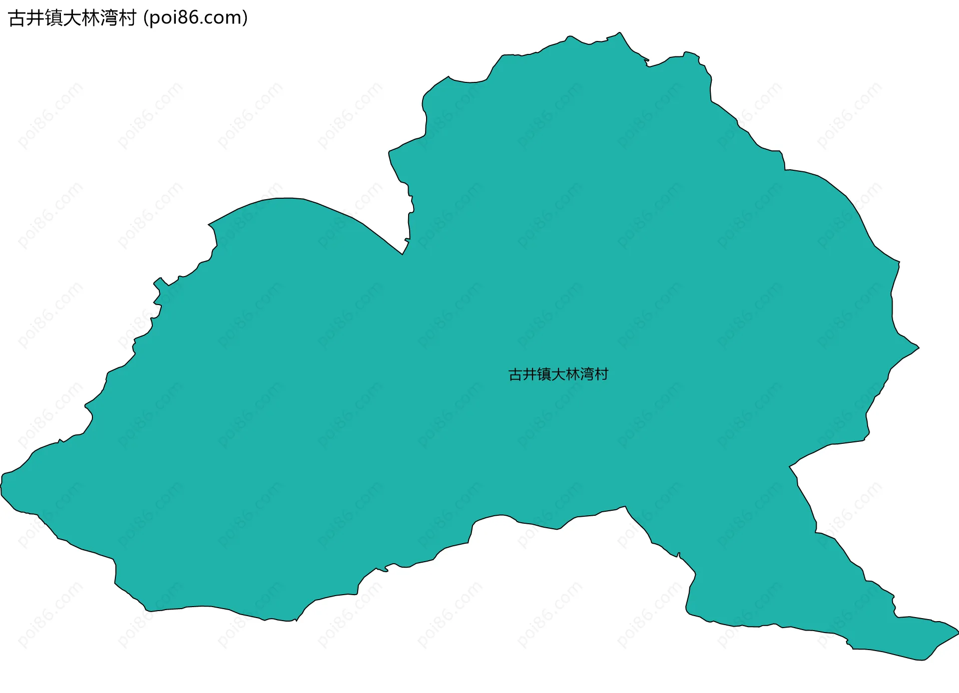 古井镇大林湾村边界地图