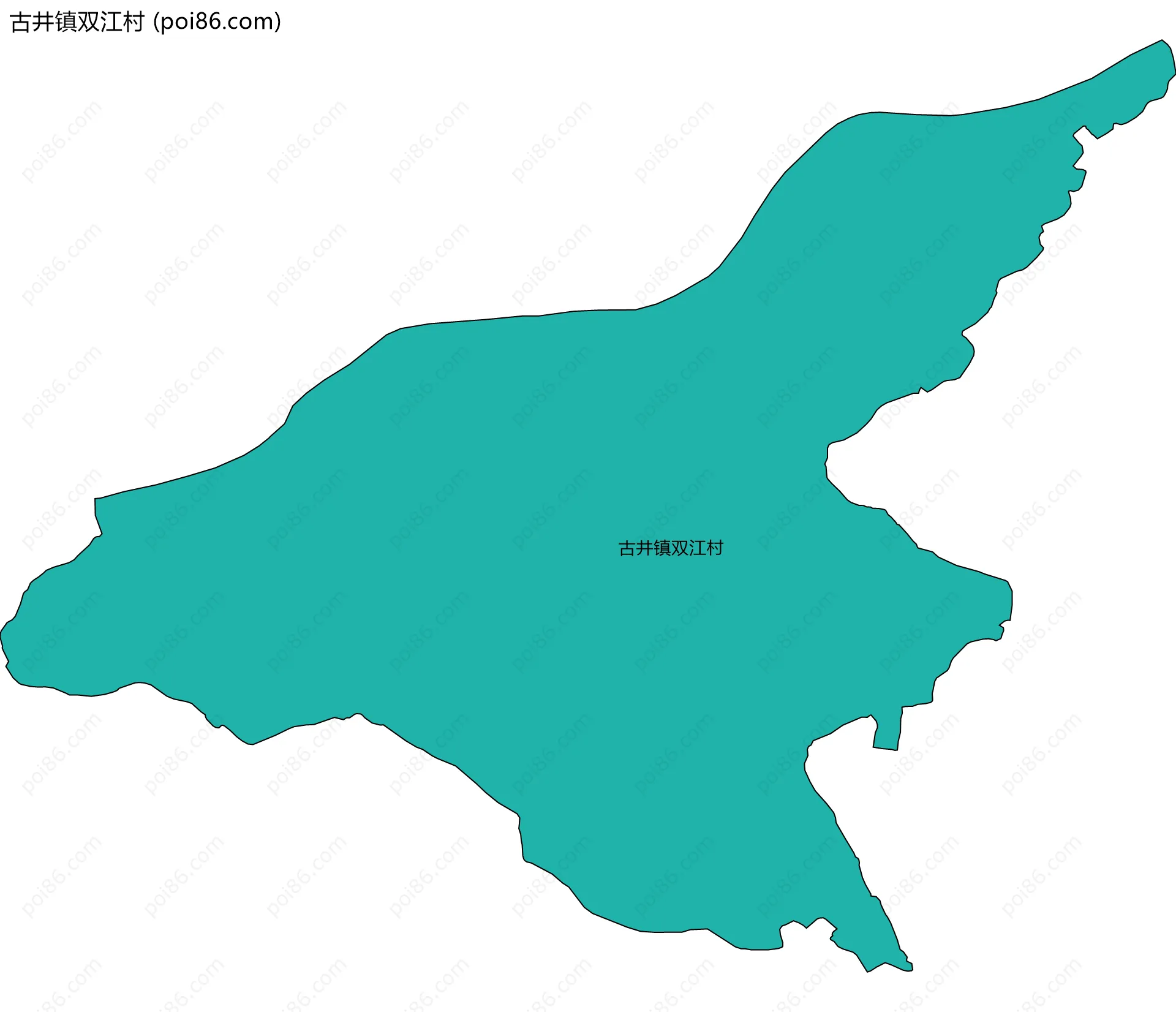 古井镇双江村边界地图