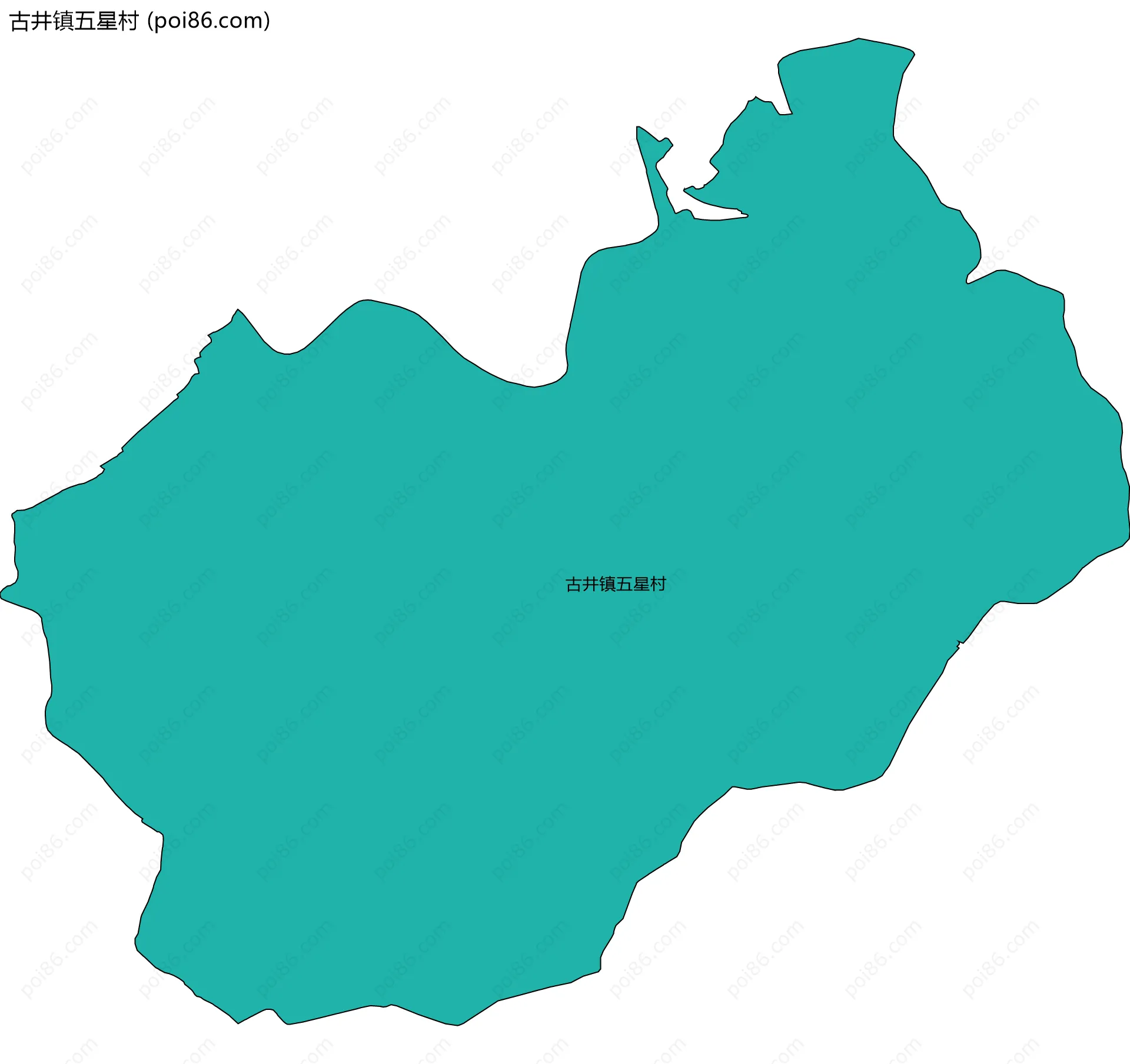 古井镇五星村边界地图