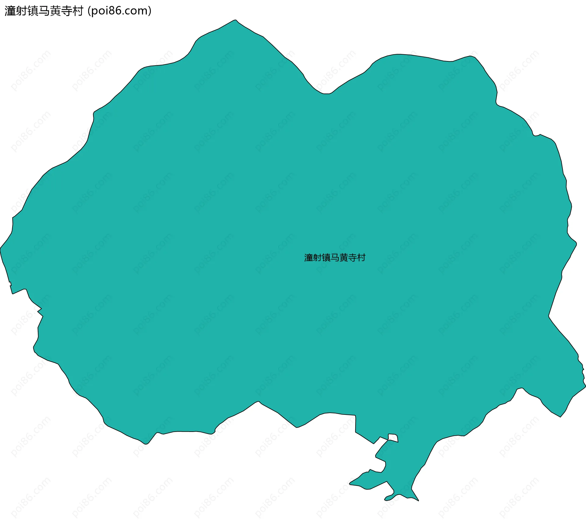 潼射镇马黄寺村边界地图