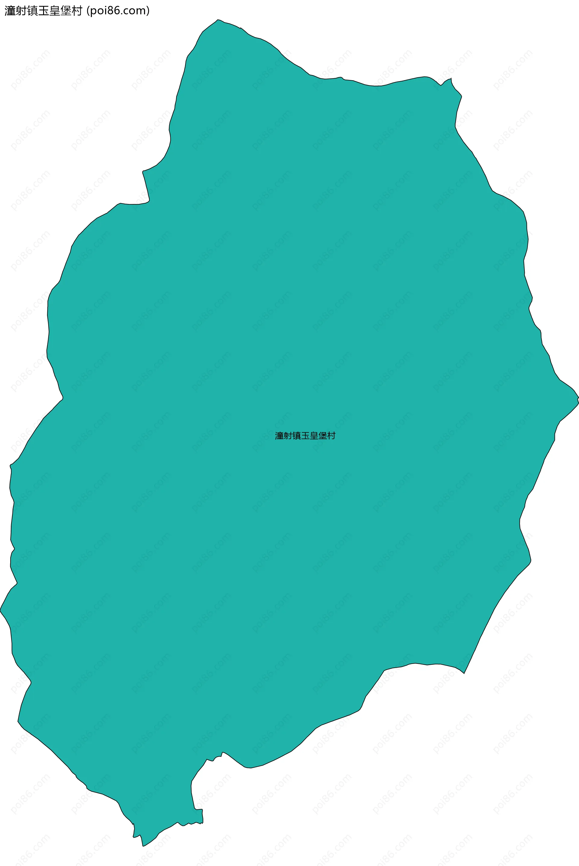 潼射镇玉皇堡村边界地图