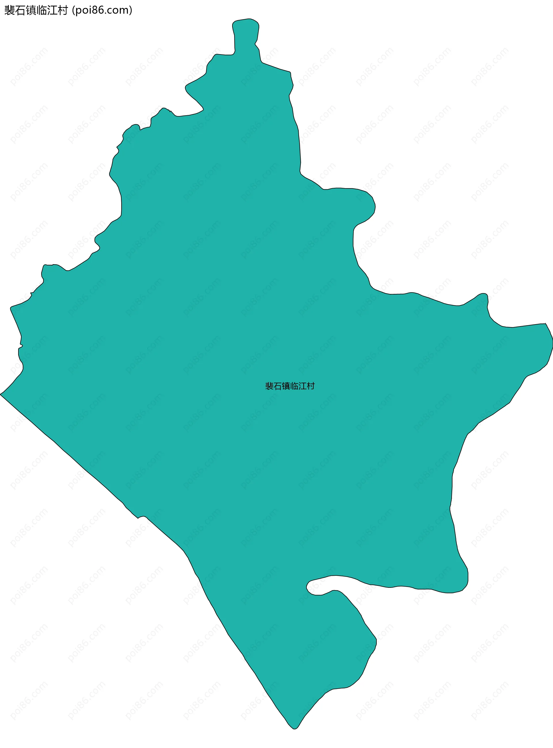 裴石镇临江村边界地图