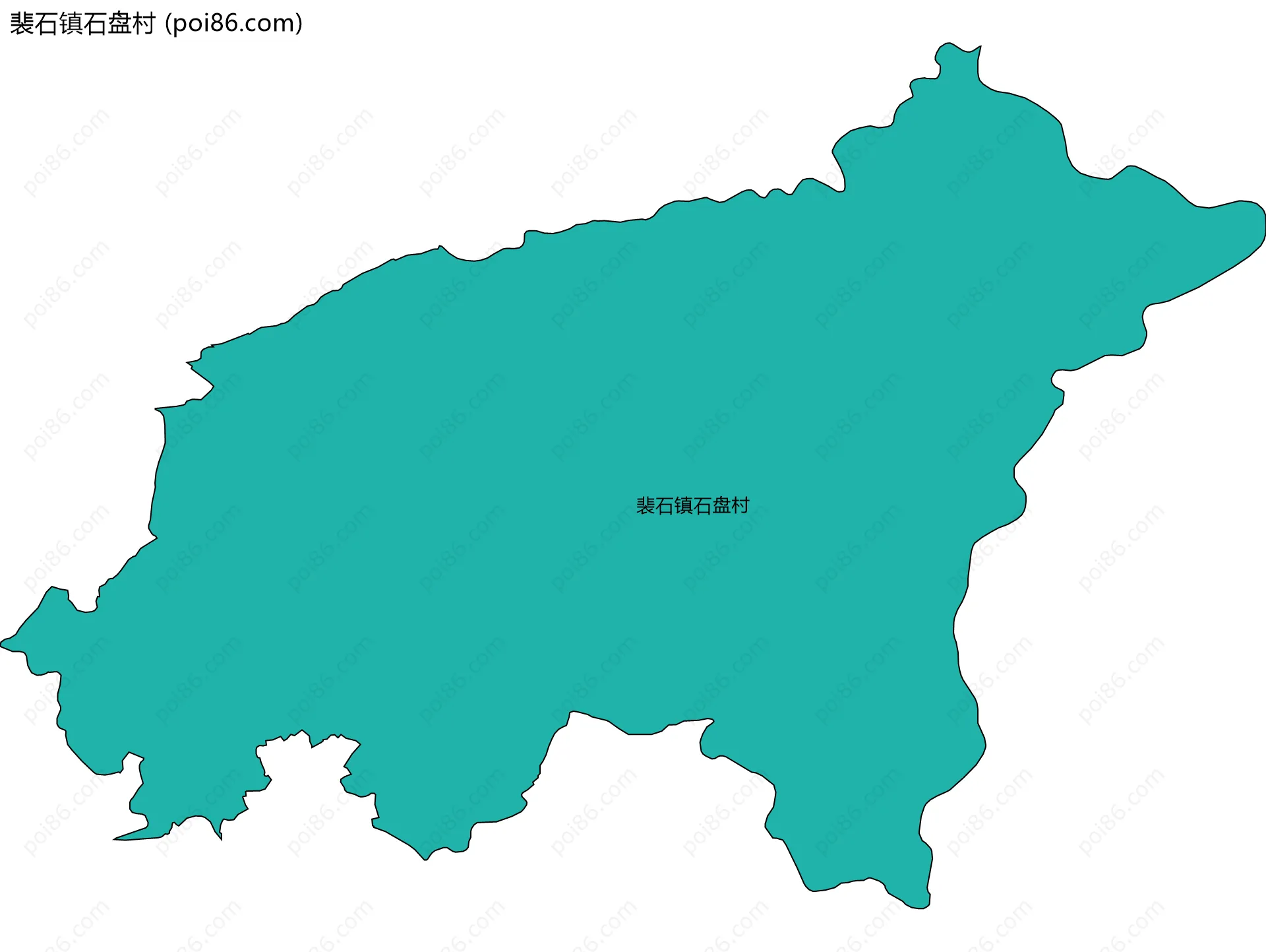 裴石镇石盘村边界地图