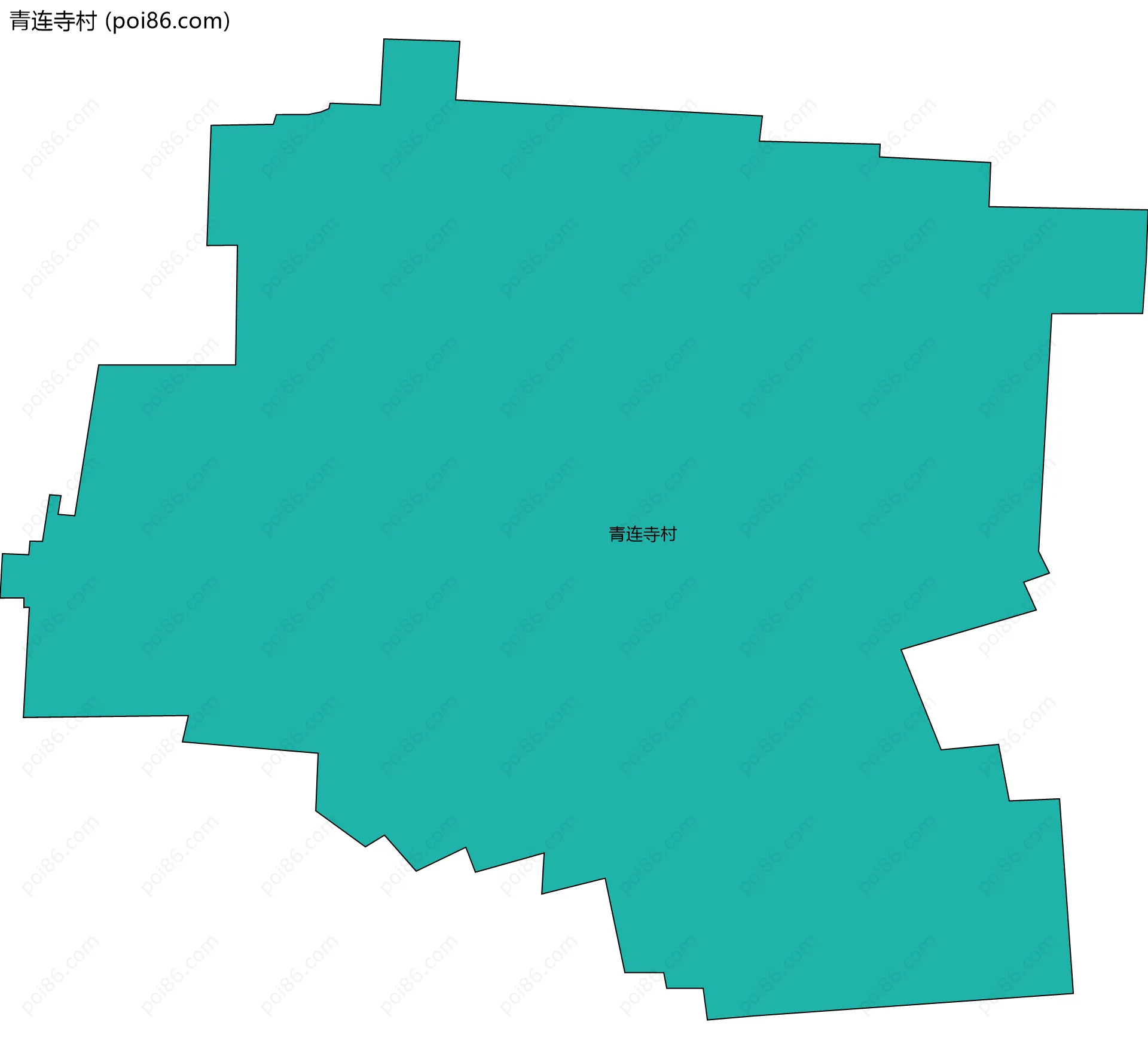 青连寺村边界地图