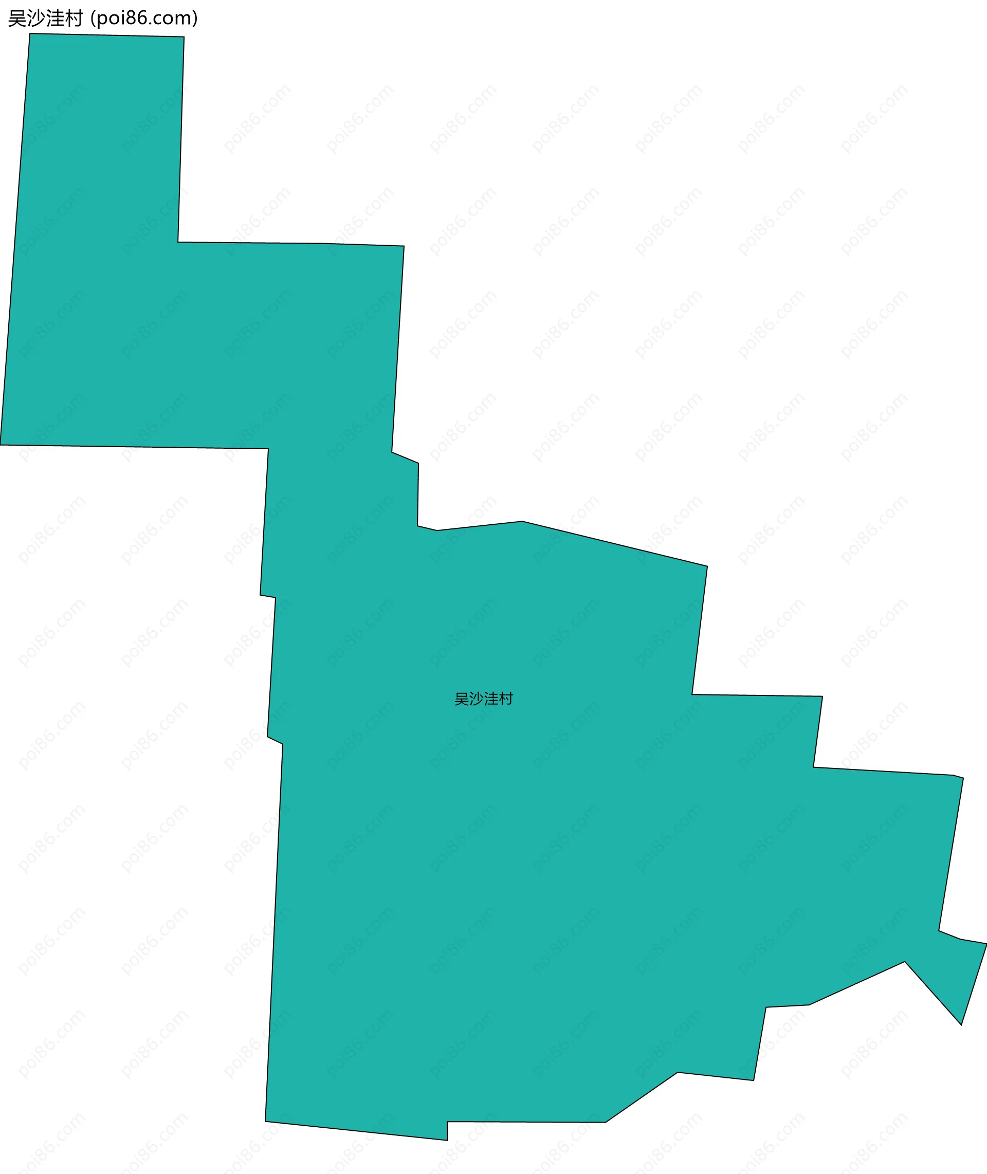 吴沙洼村边界地图