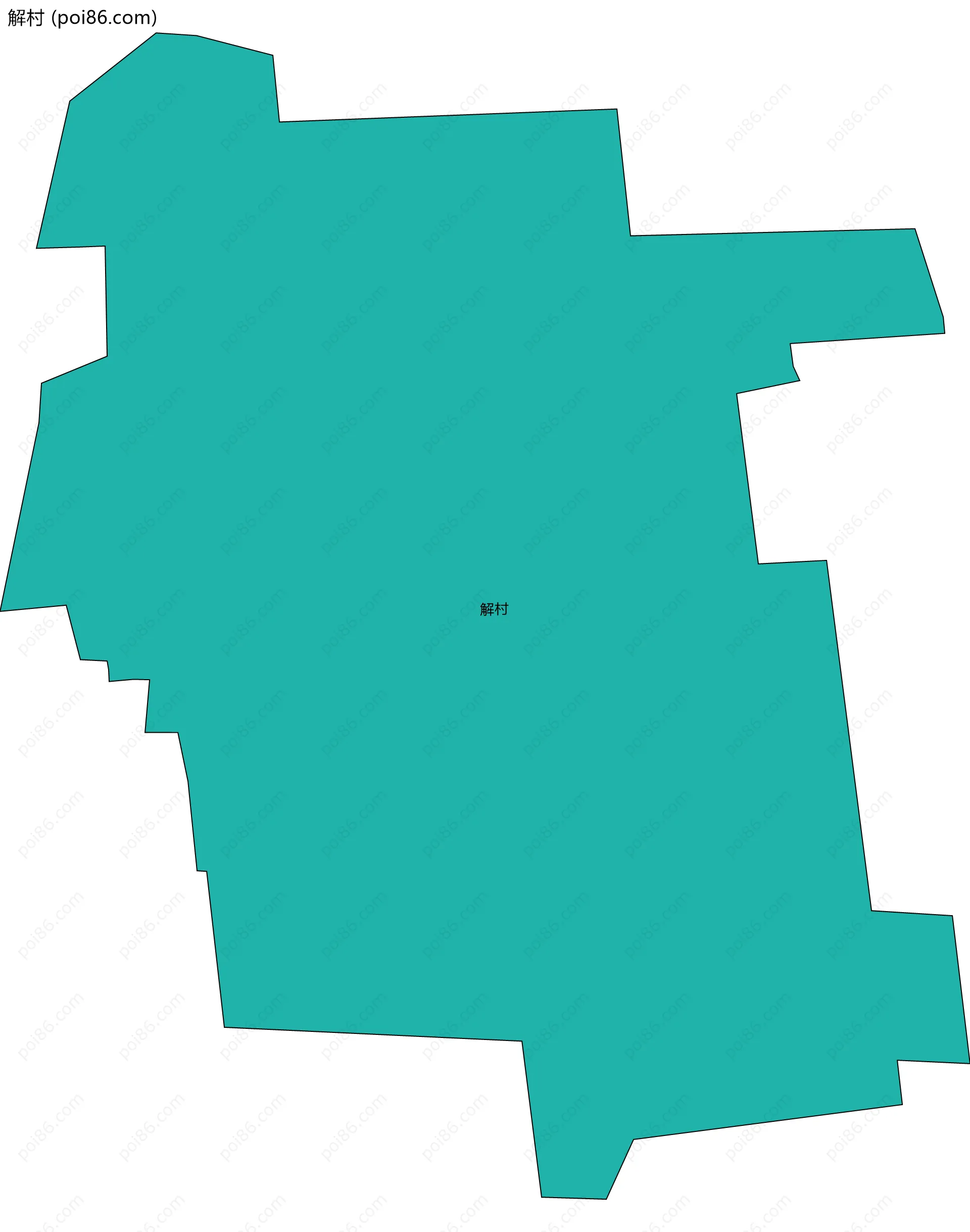 解村边界地图