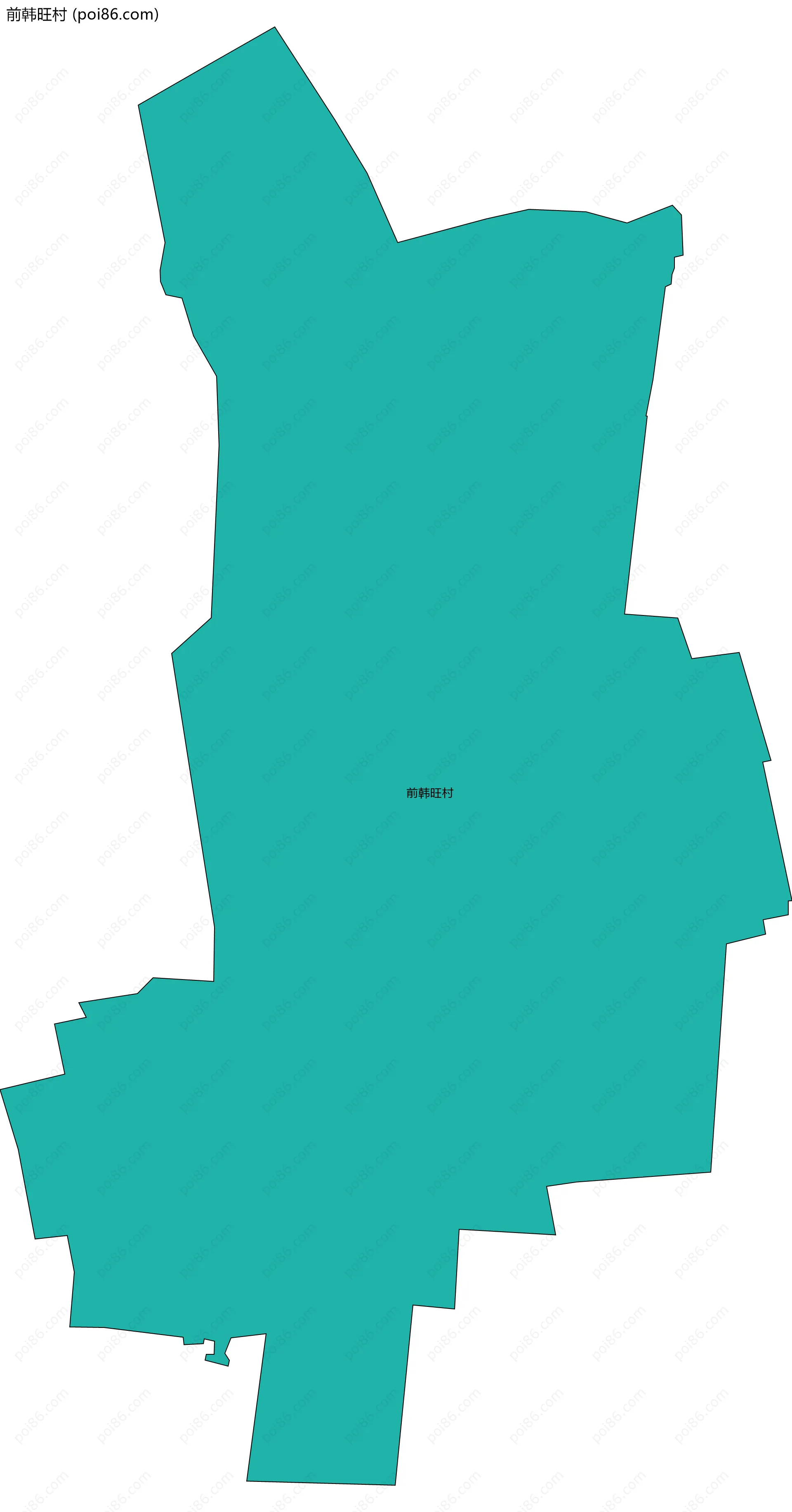 前韩旺村边界地图