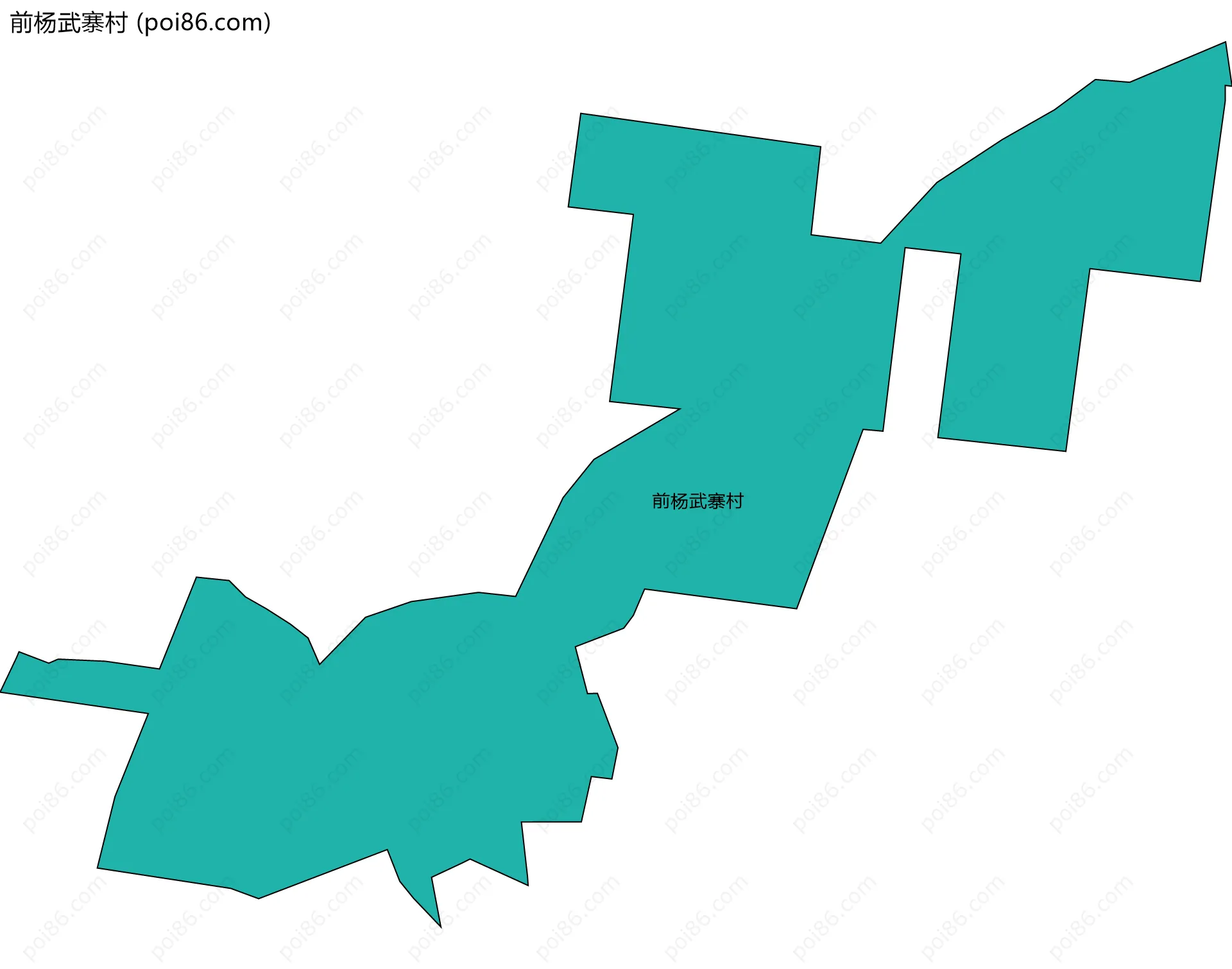 前杨武寨村边界地图