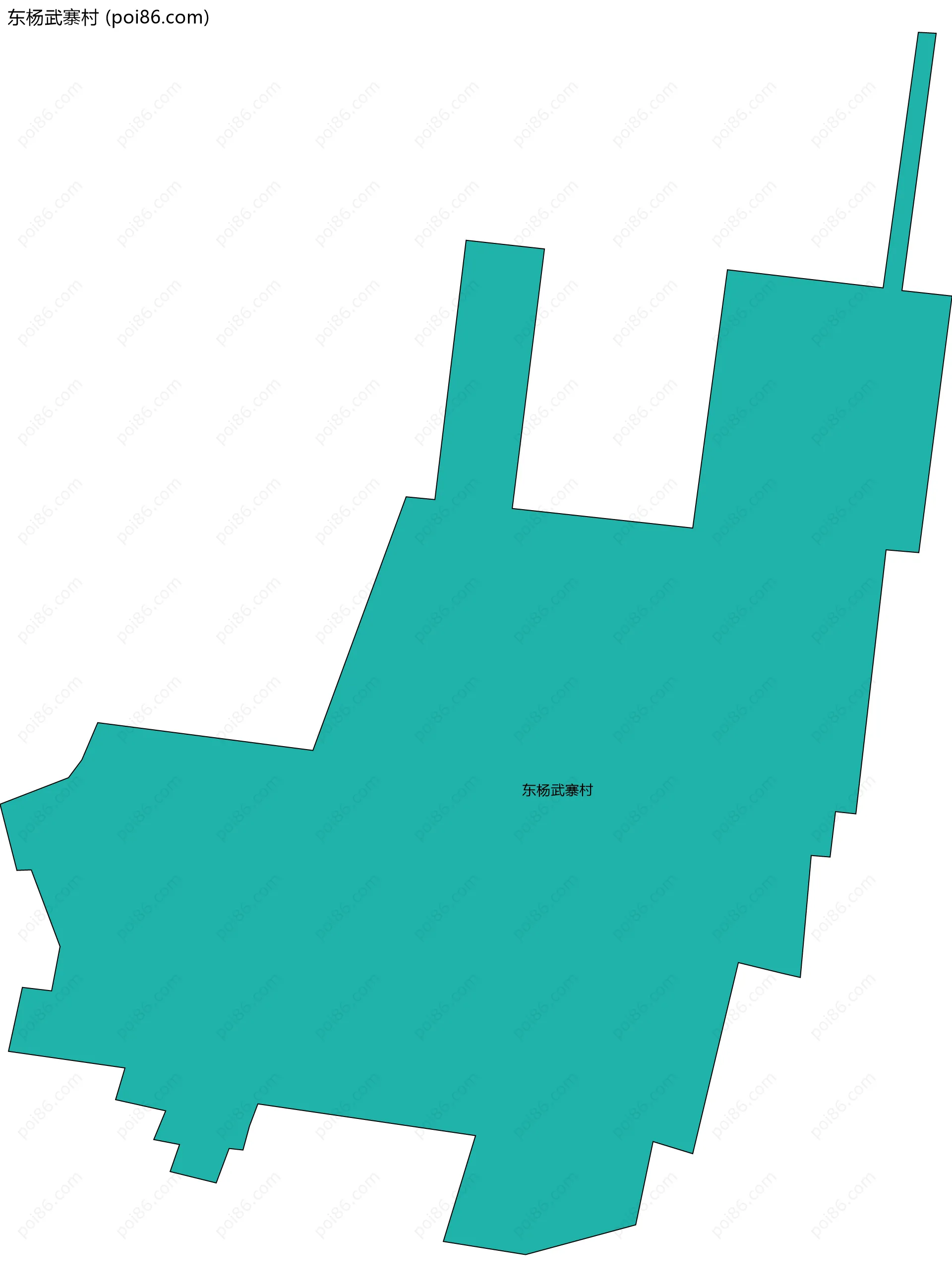 东杨武寨村边界地图