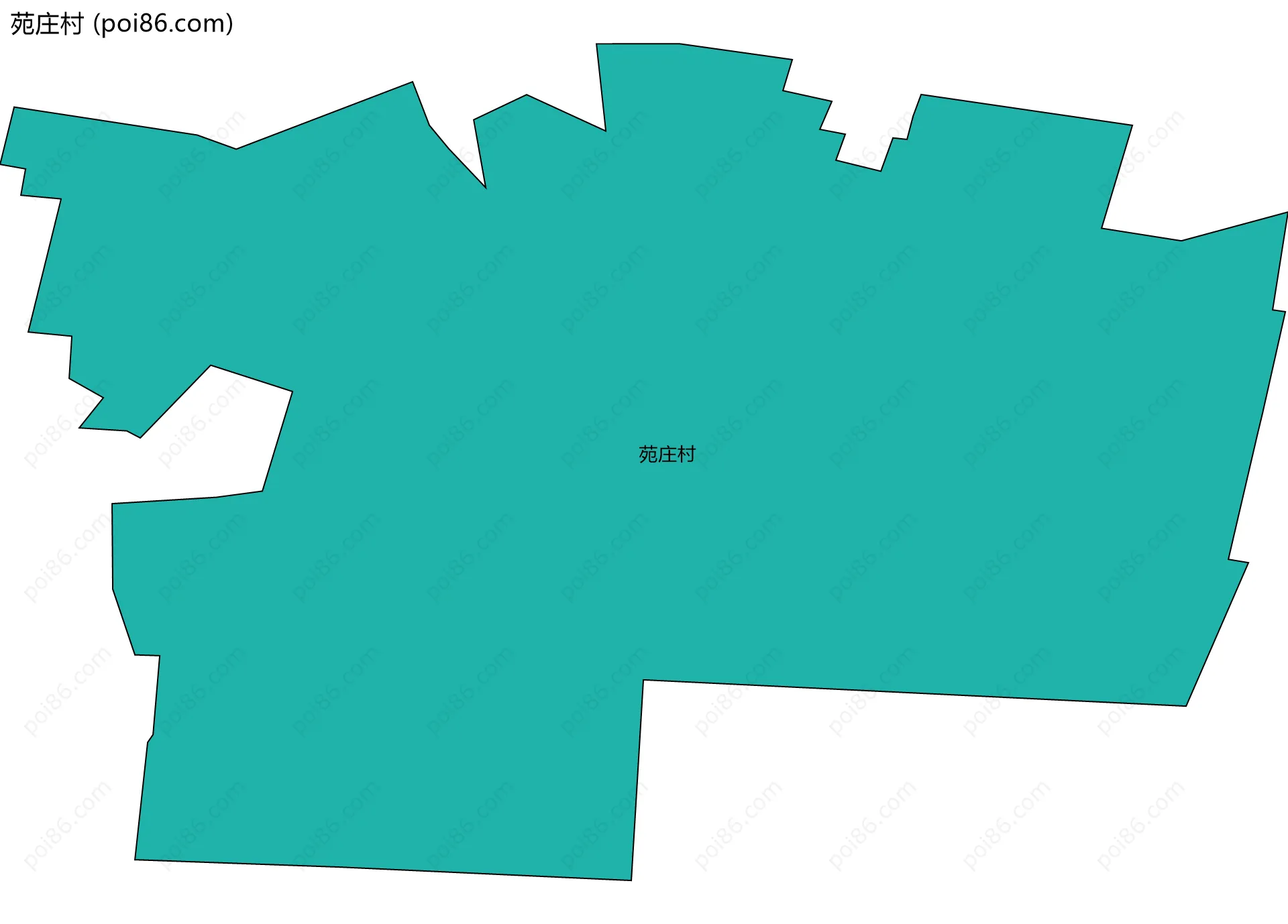 苑庄村边界地图
