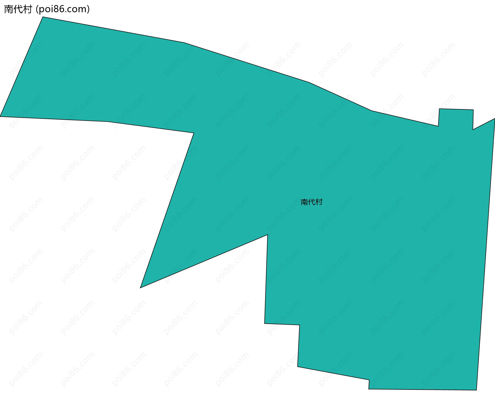 南代村边界地图