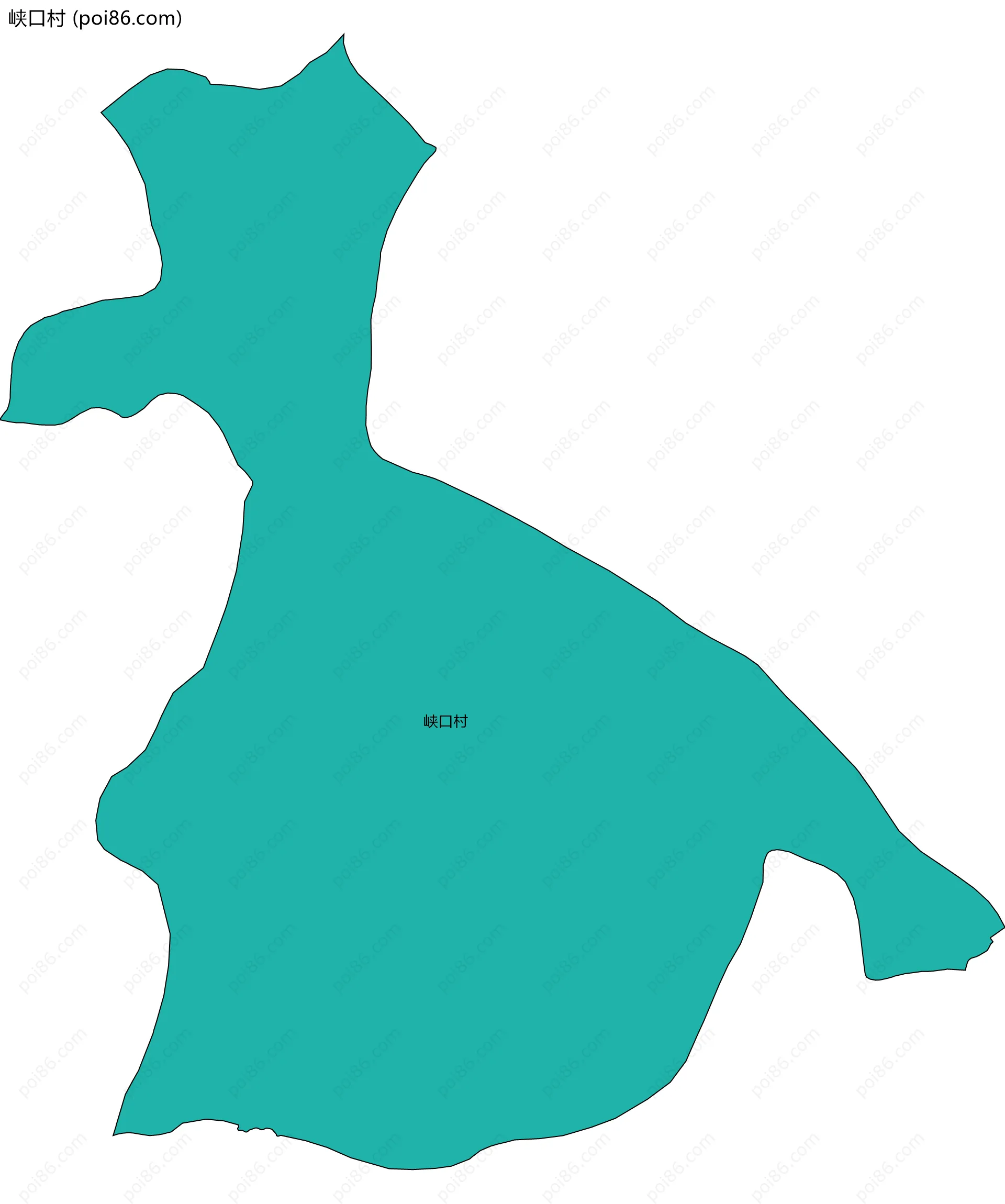 峡口村边界地图