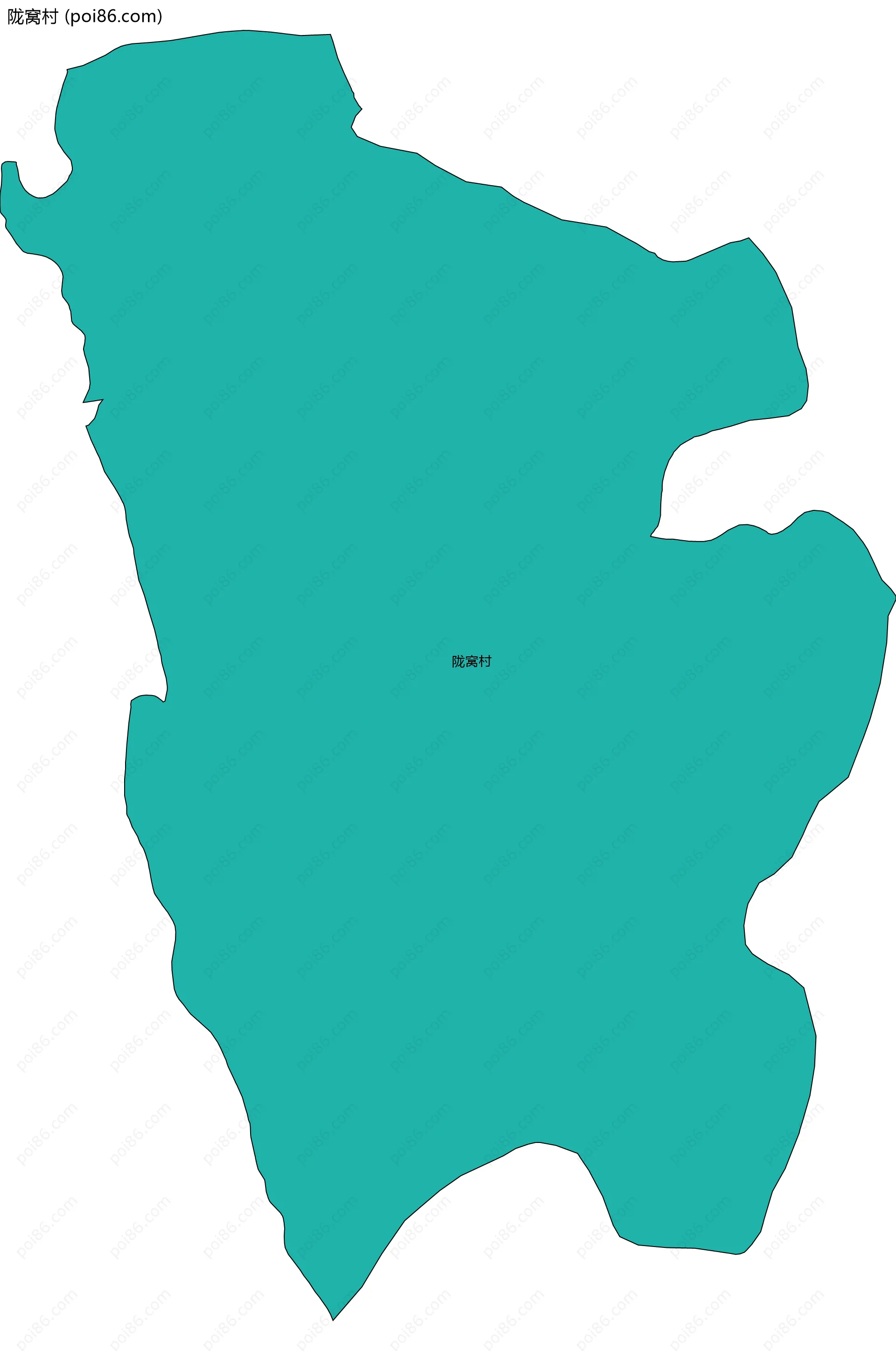 陇窝村边界地图