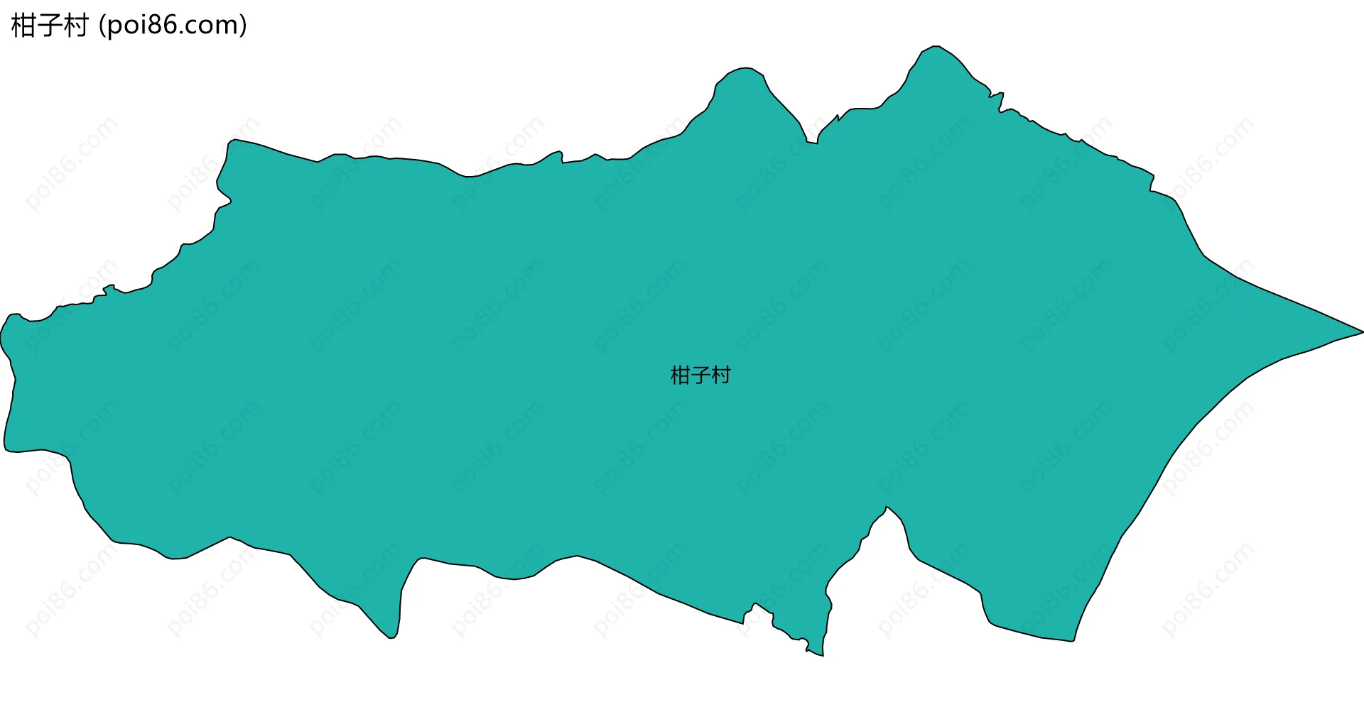 柑子村边界地图