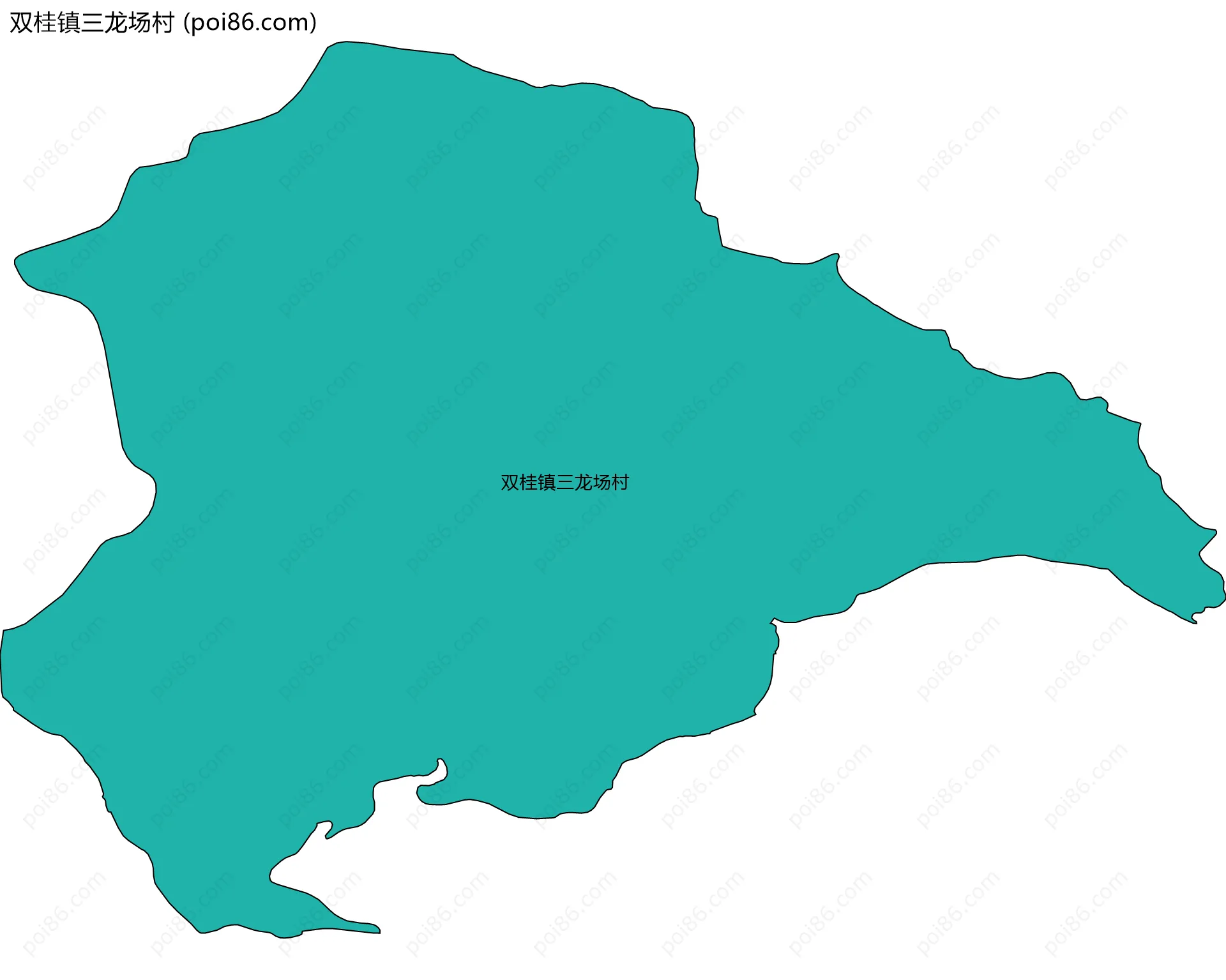双桂镇三龙场村边界地图