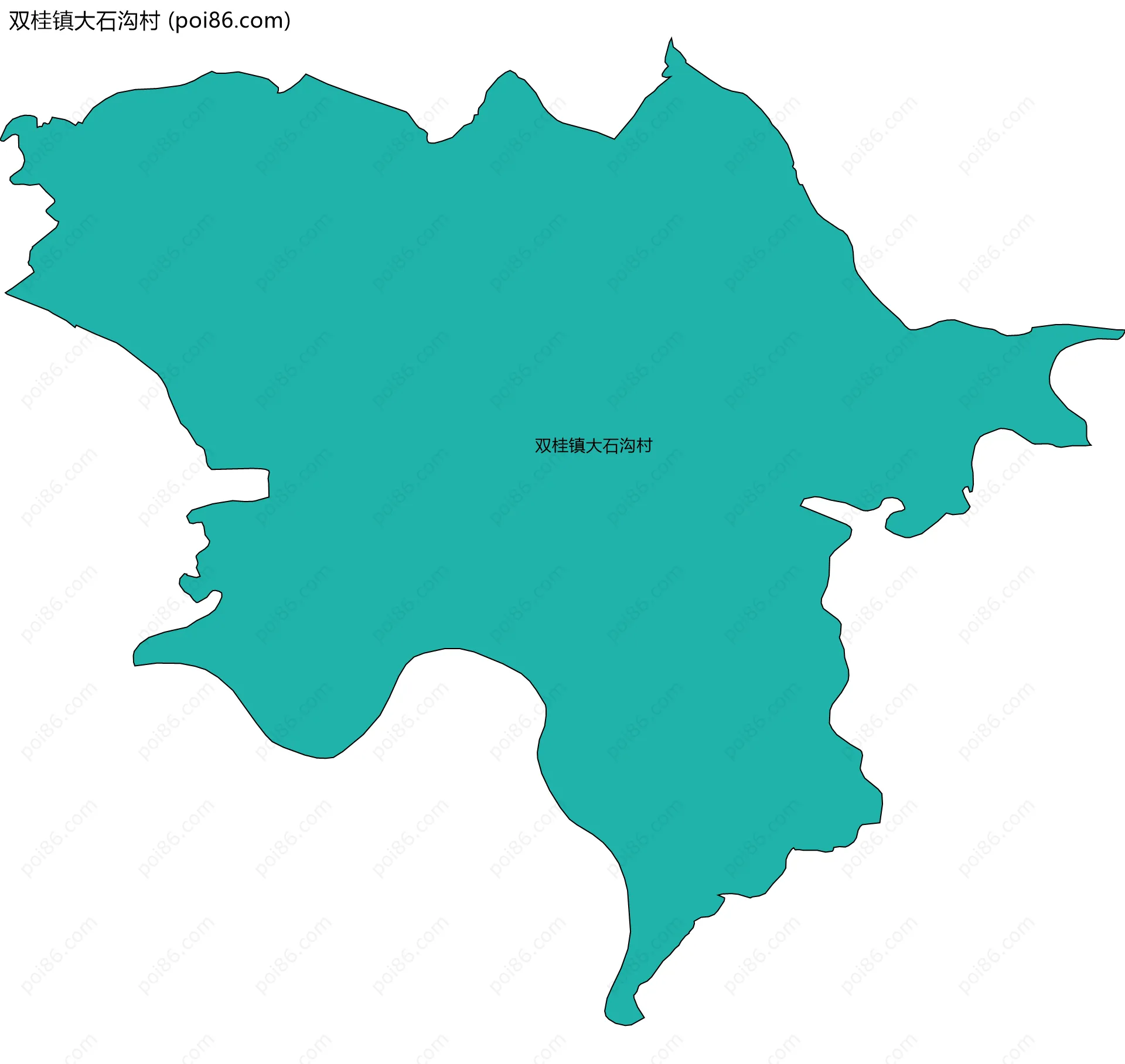 双桂镇大石沟村边界地图