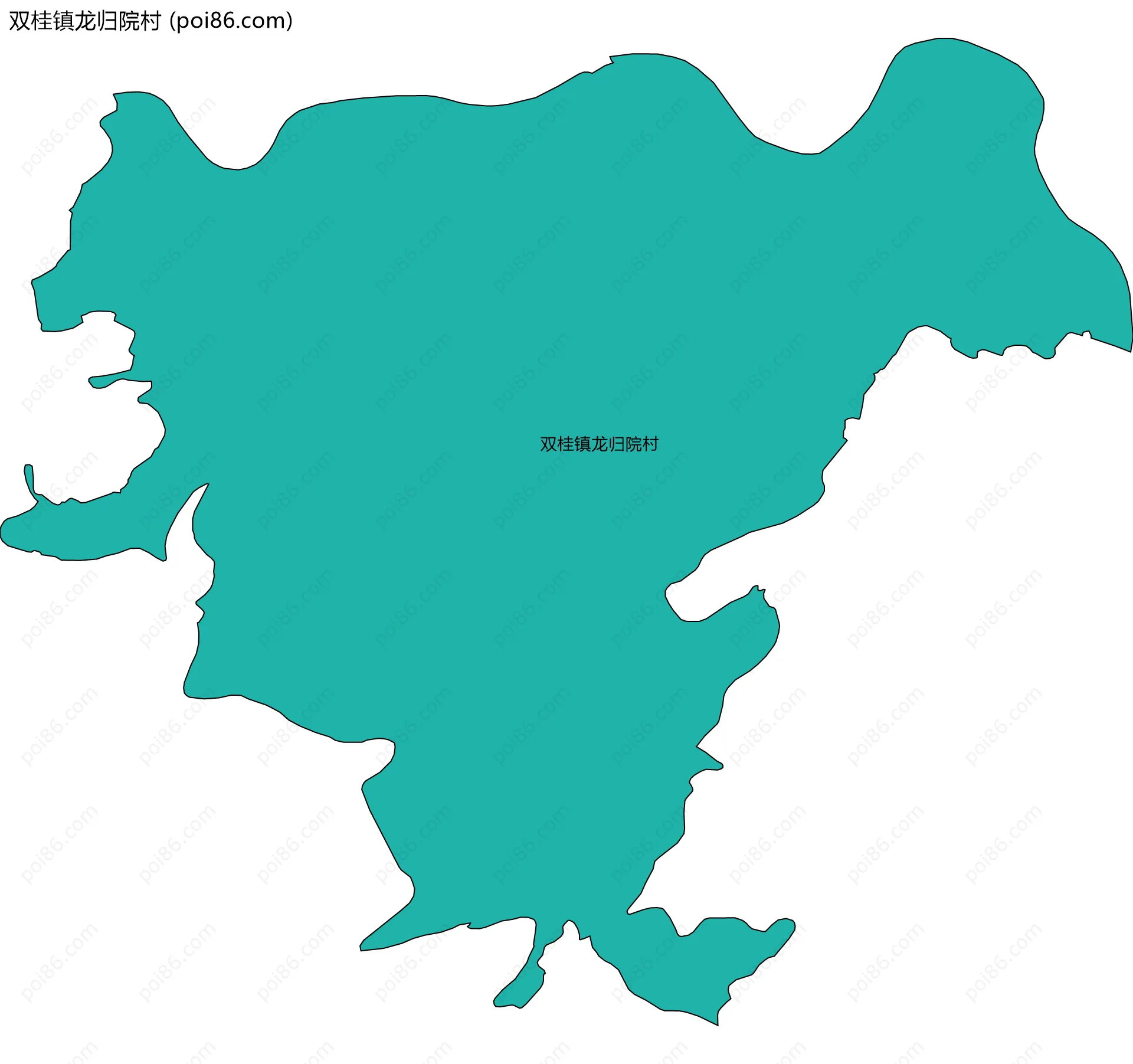 双桂镇龙归院村边界地图